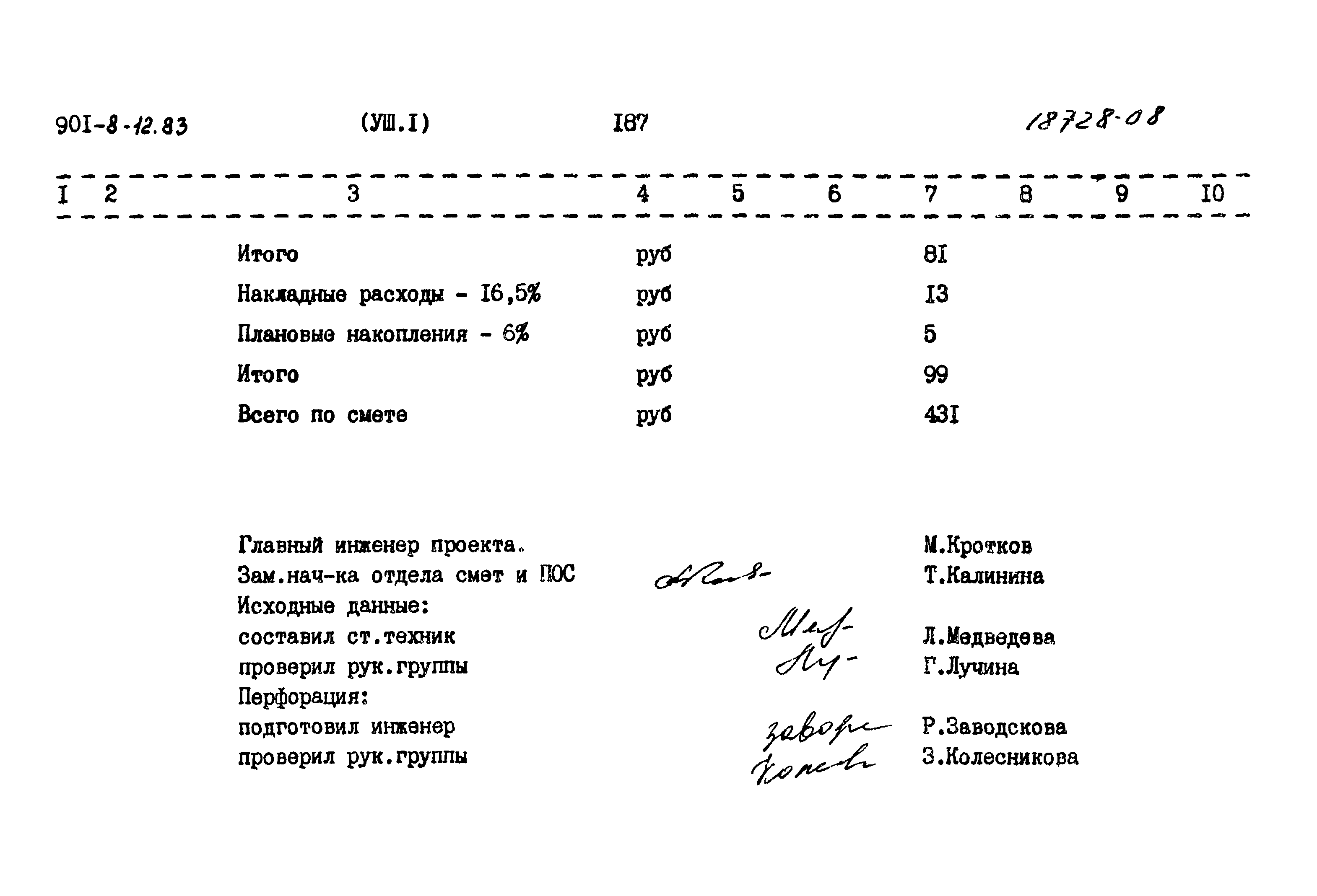 Типовой проект 901-8-12.83