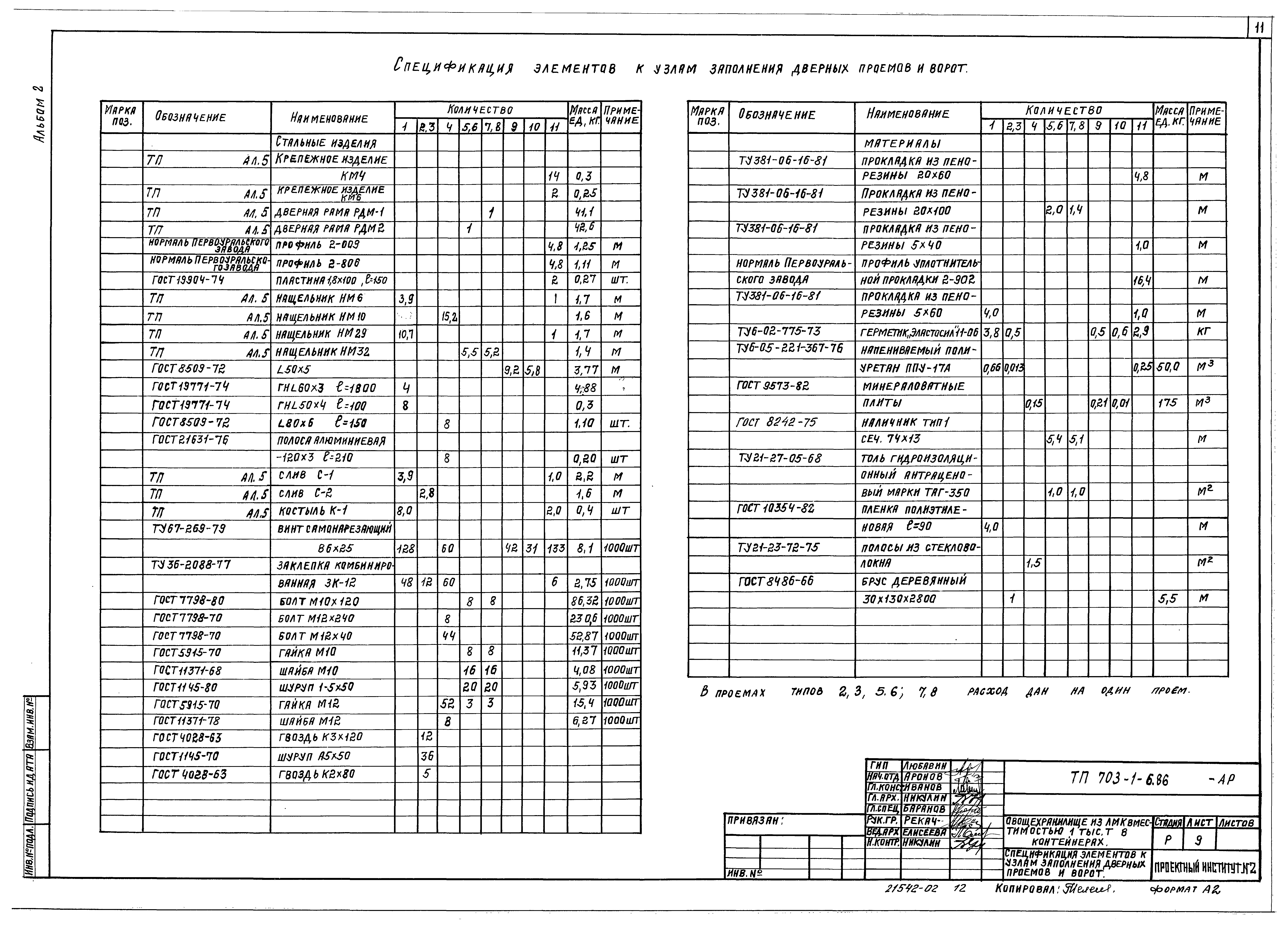 Типовой проект 703-1-6.86