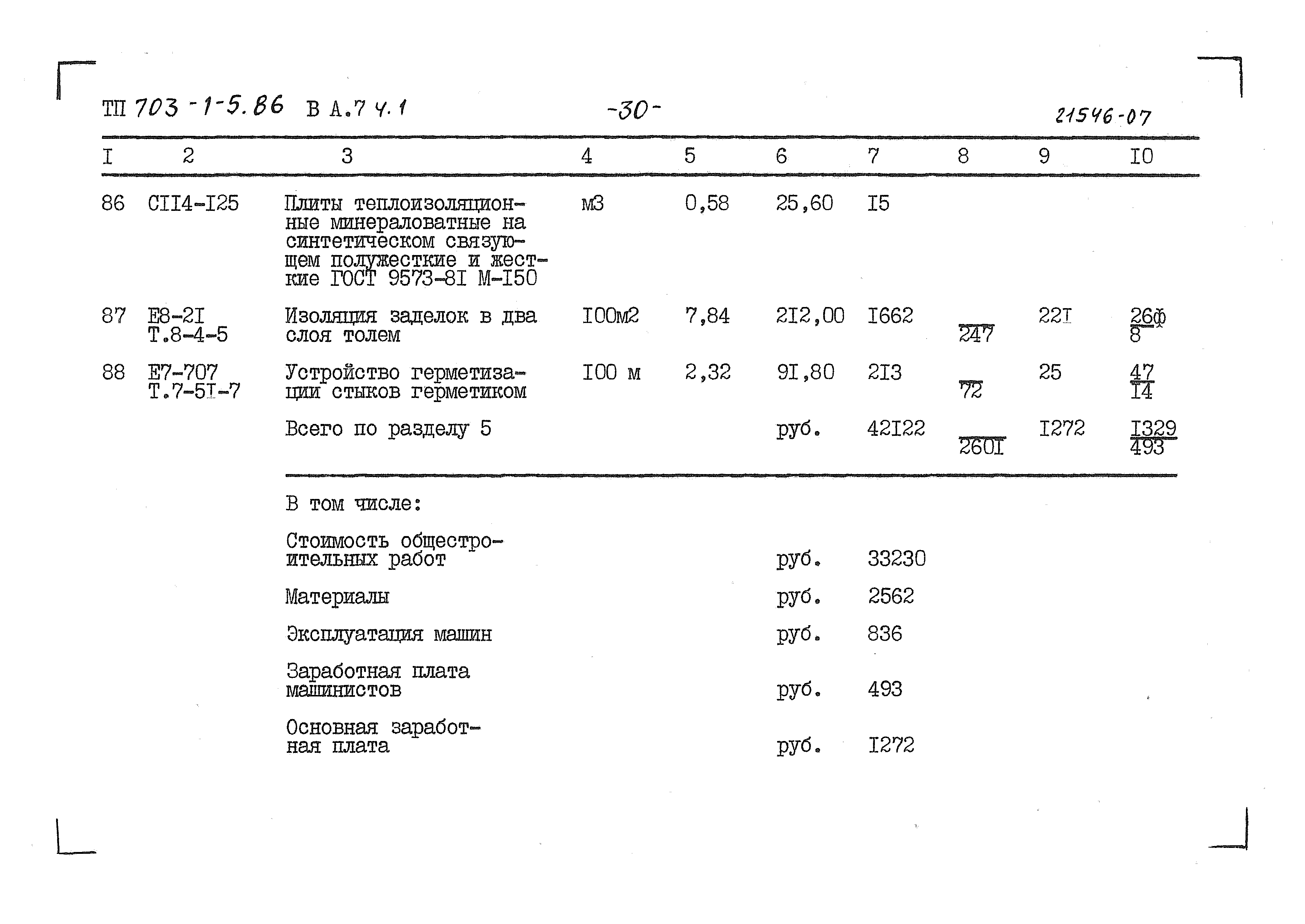 Типовой проект 703-1-5.86