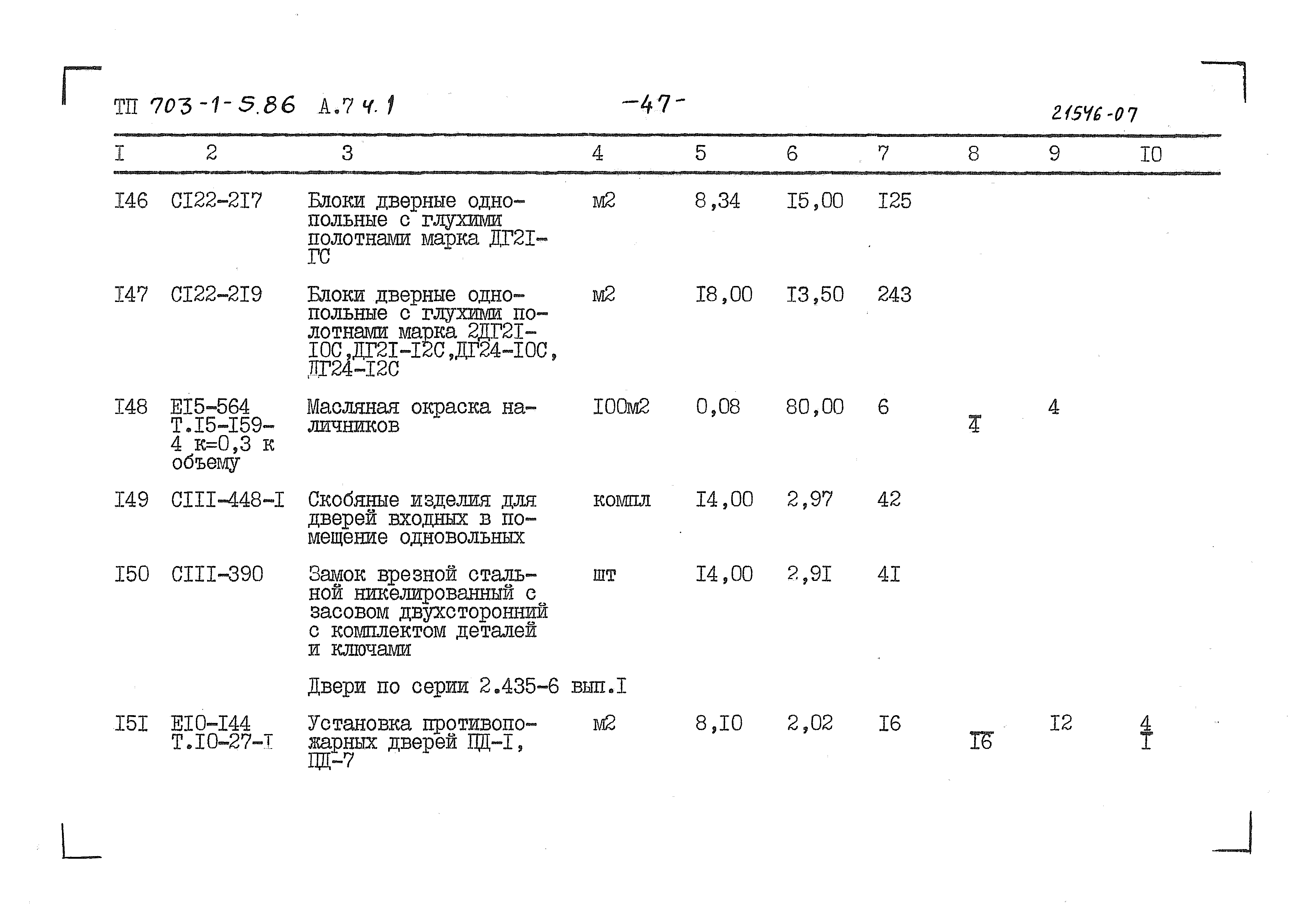 Типовой проект 703-1-5.86