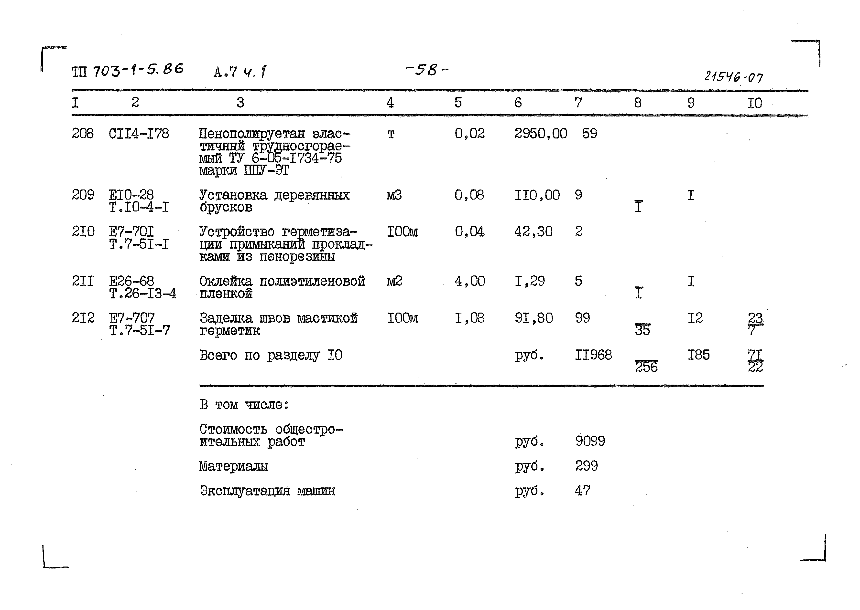 Типовой проект 703-1-5.86