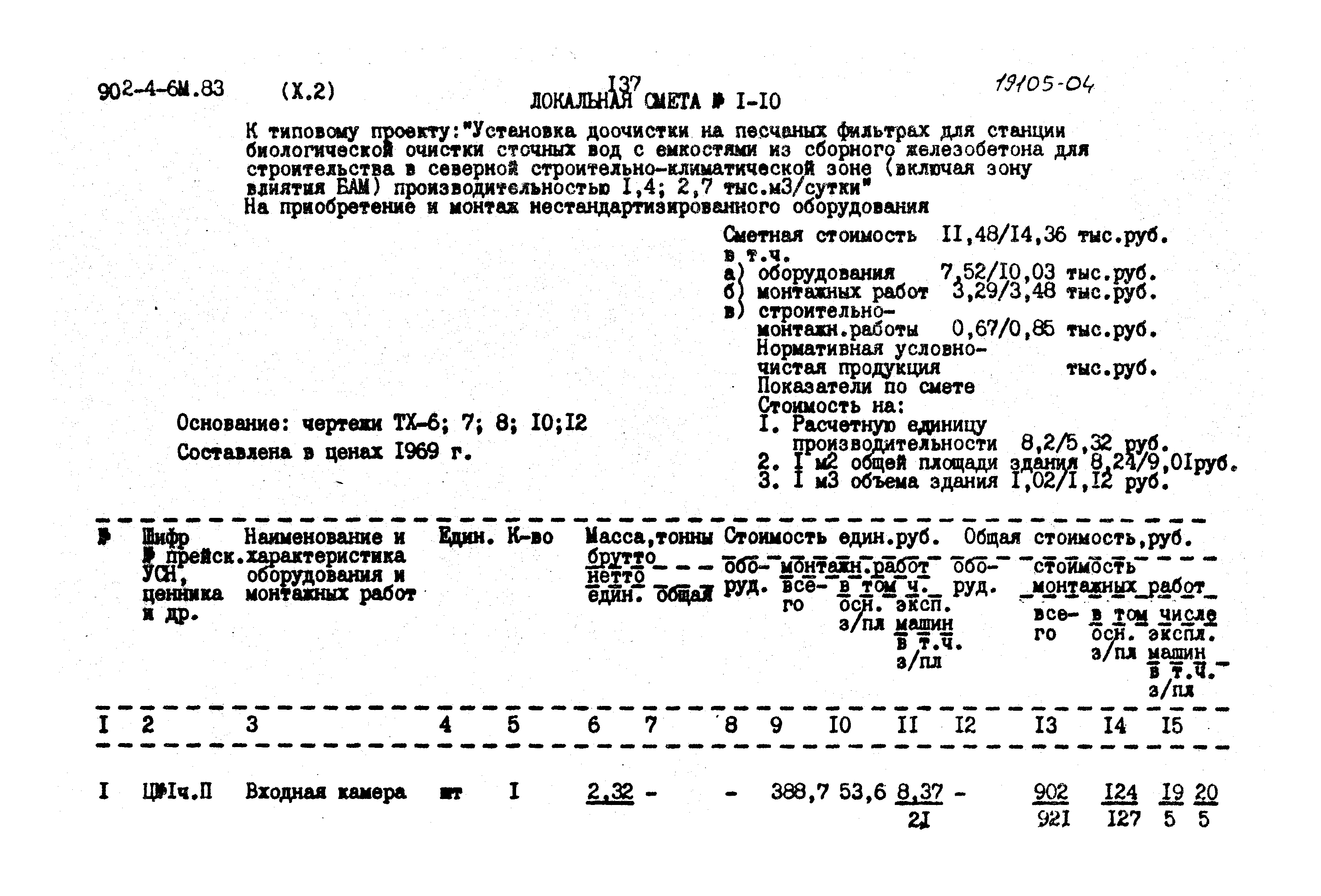 Типовой проект 902-4-6м.83