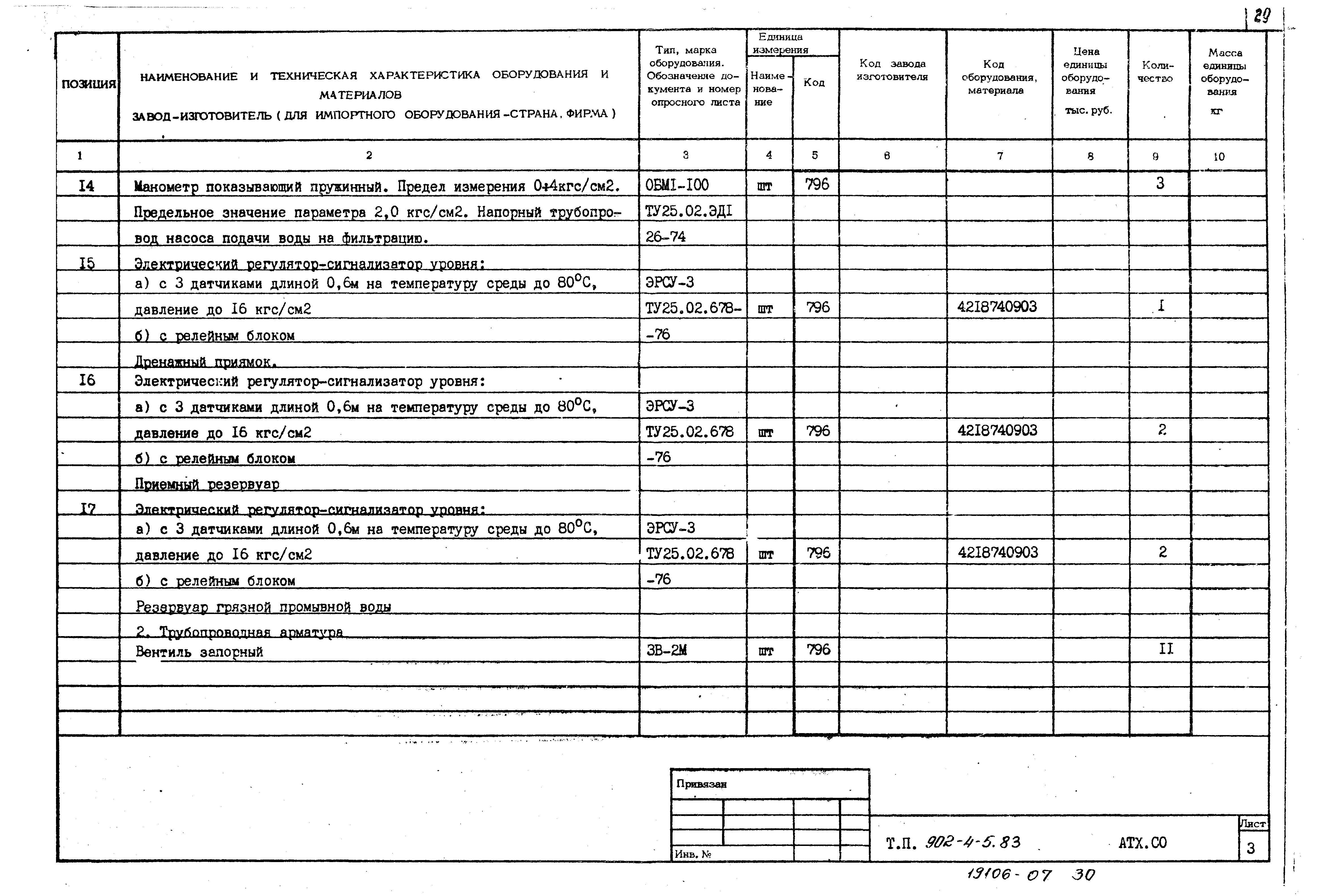 Типовой проект 902-4-6м.83