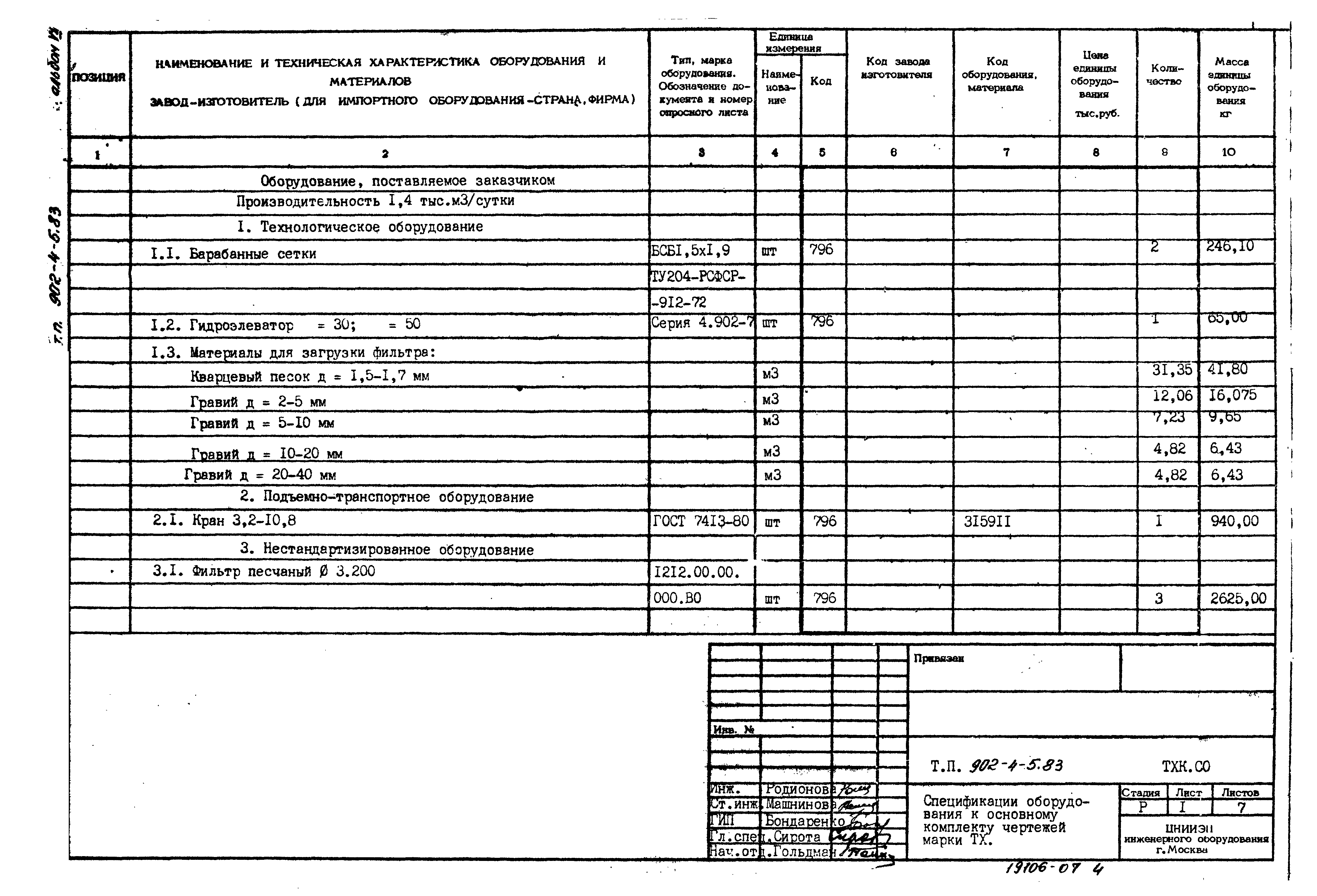 Типовой проект 902-4-6м.83