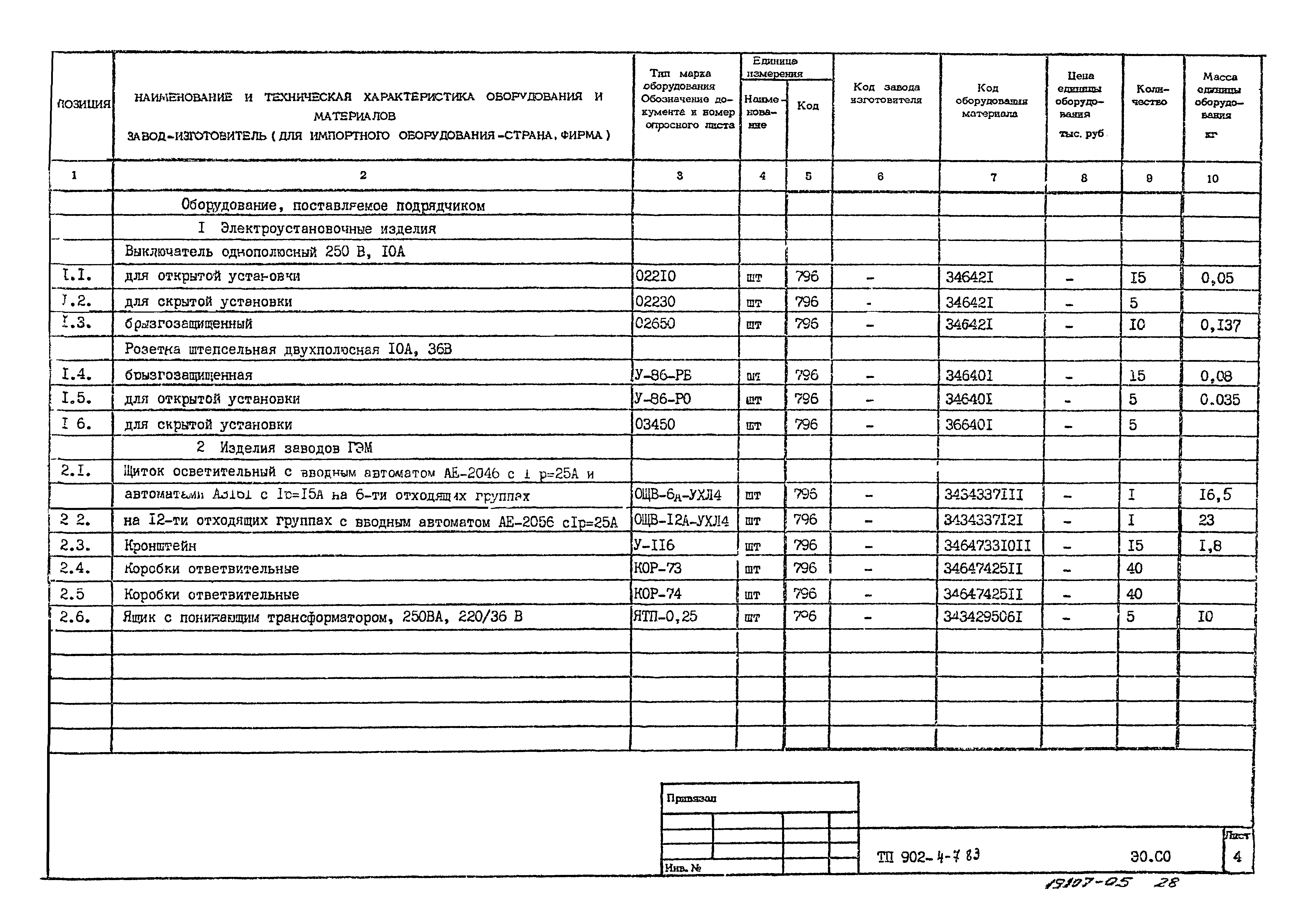 Типовой проект 902-4-7.83