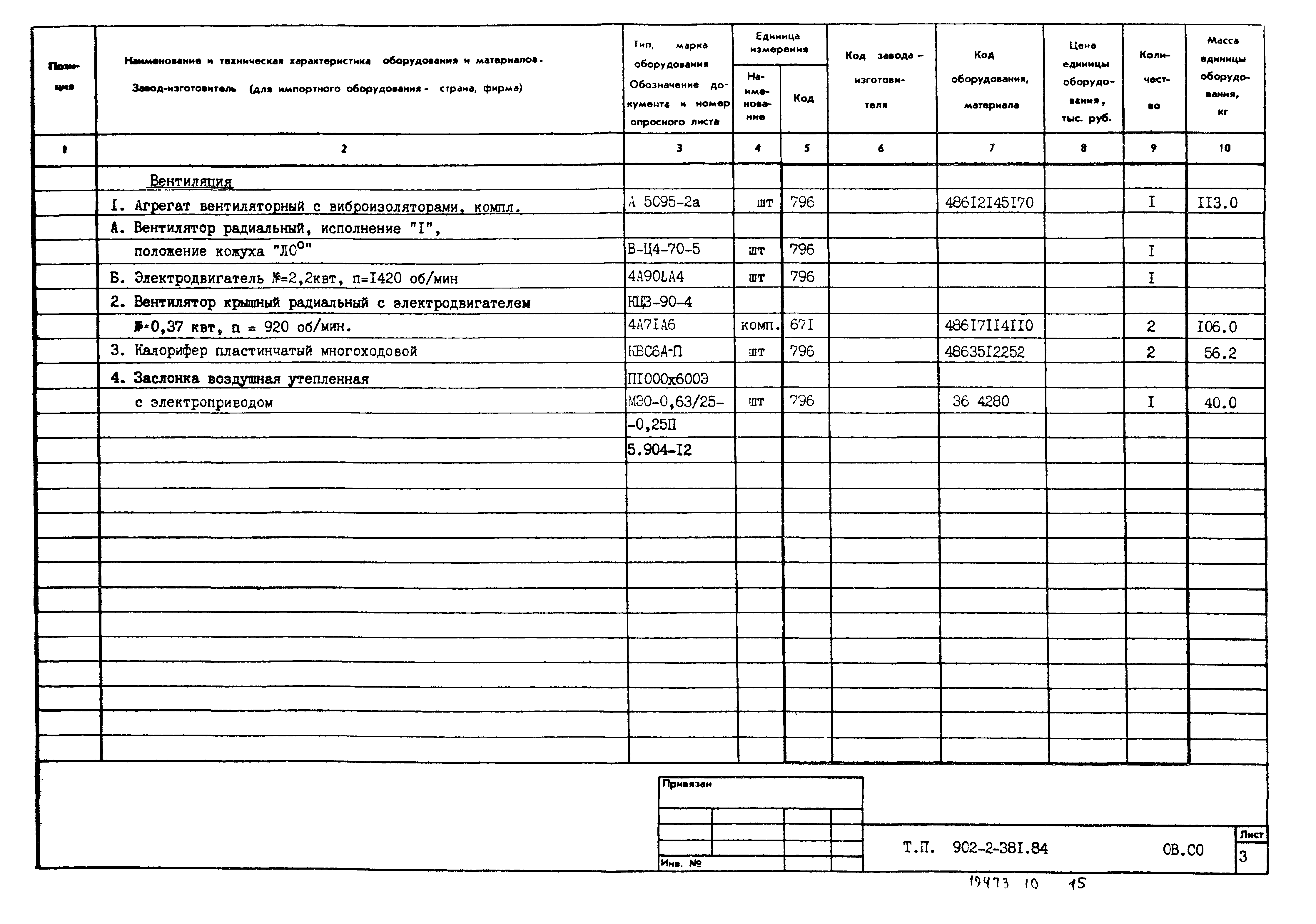 Типовой проект 902-2-381.84