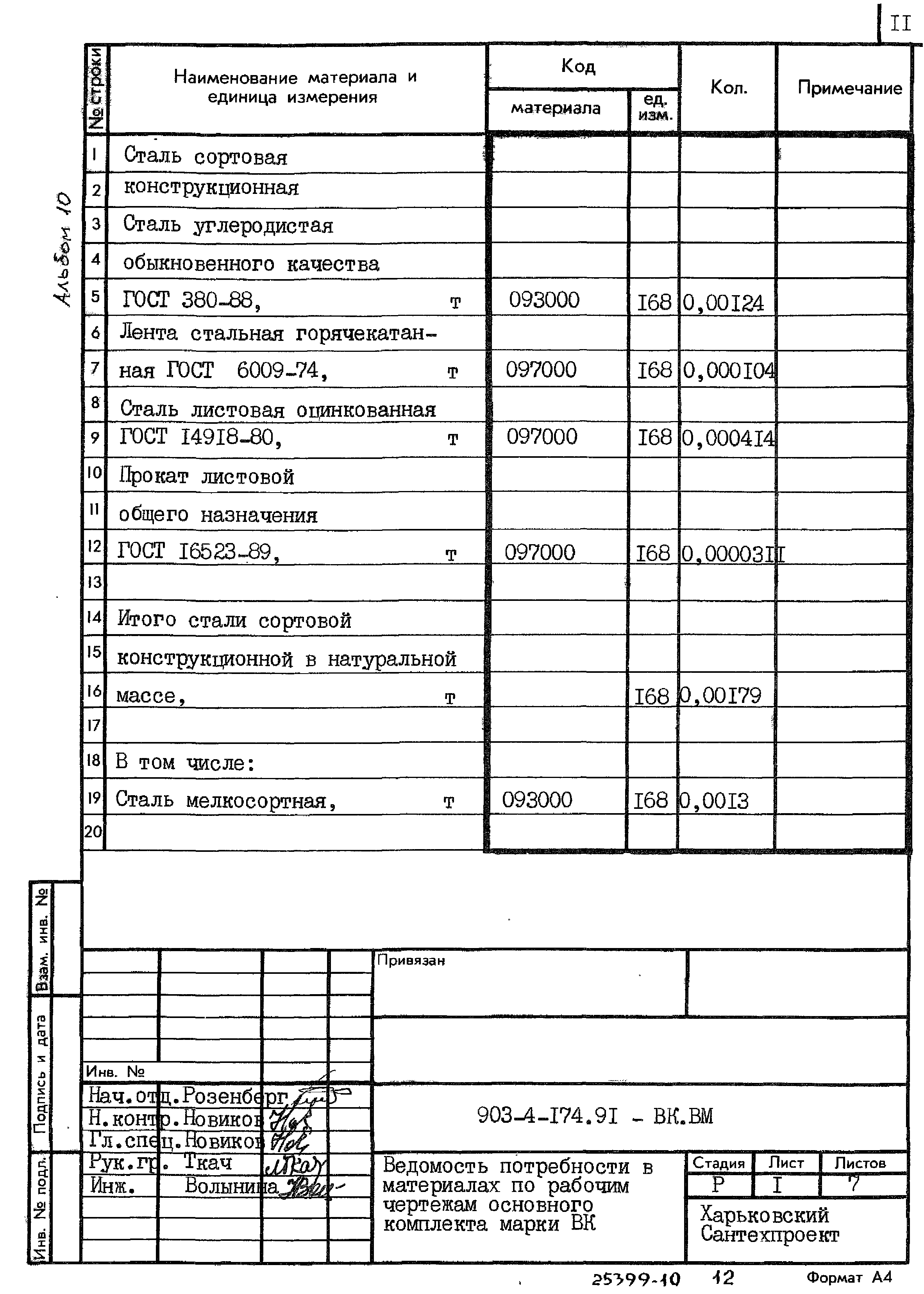 Типовой проект 903-4-174.91