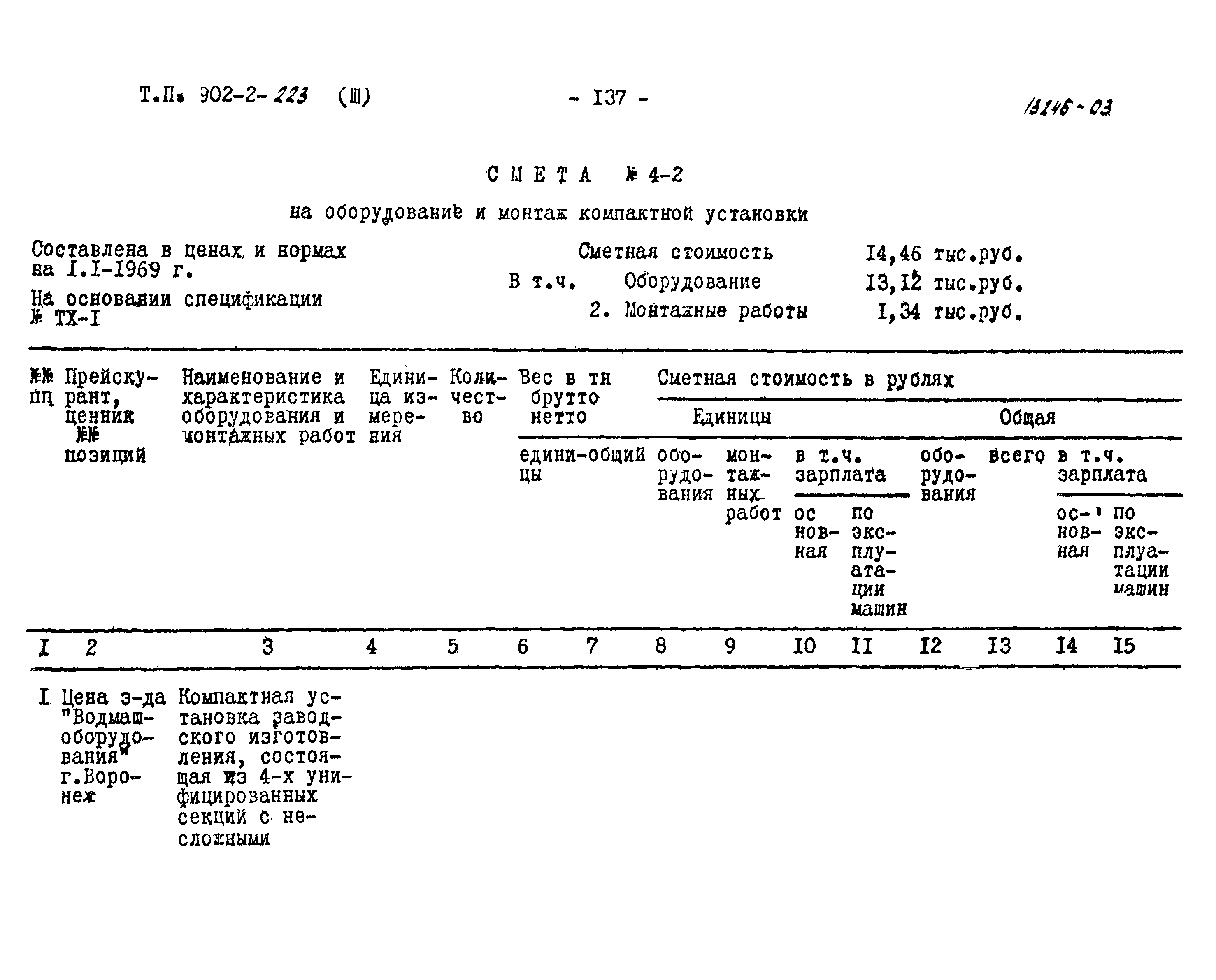 Типовой проект 902-2-223