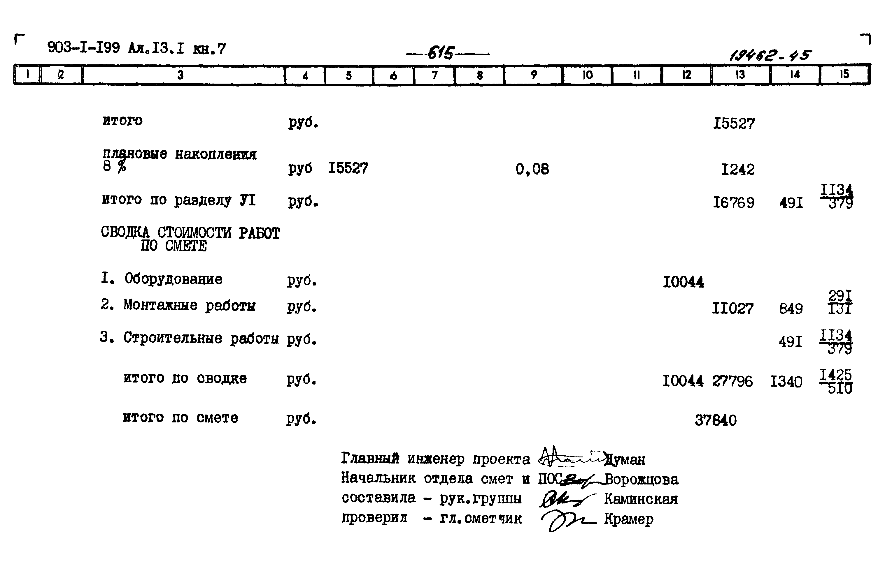 Типовой проект 903-1-199