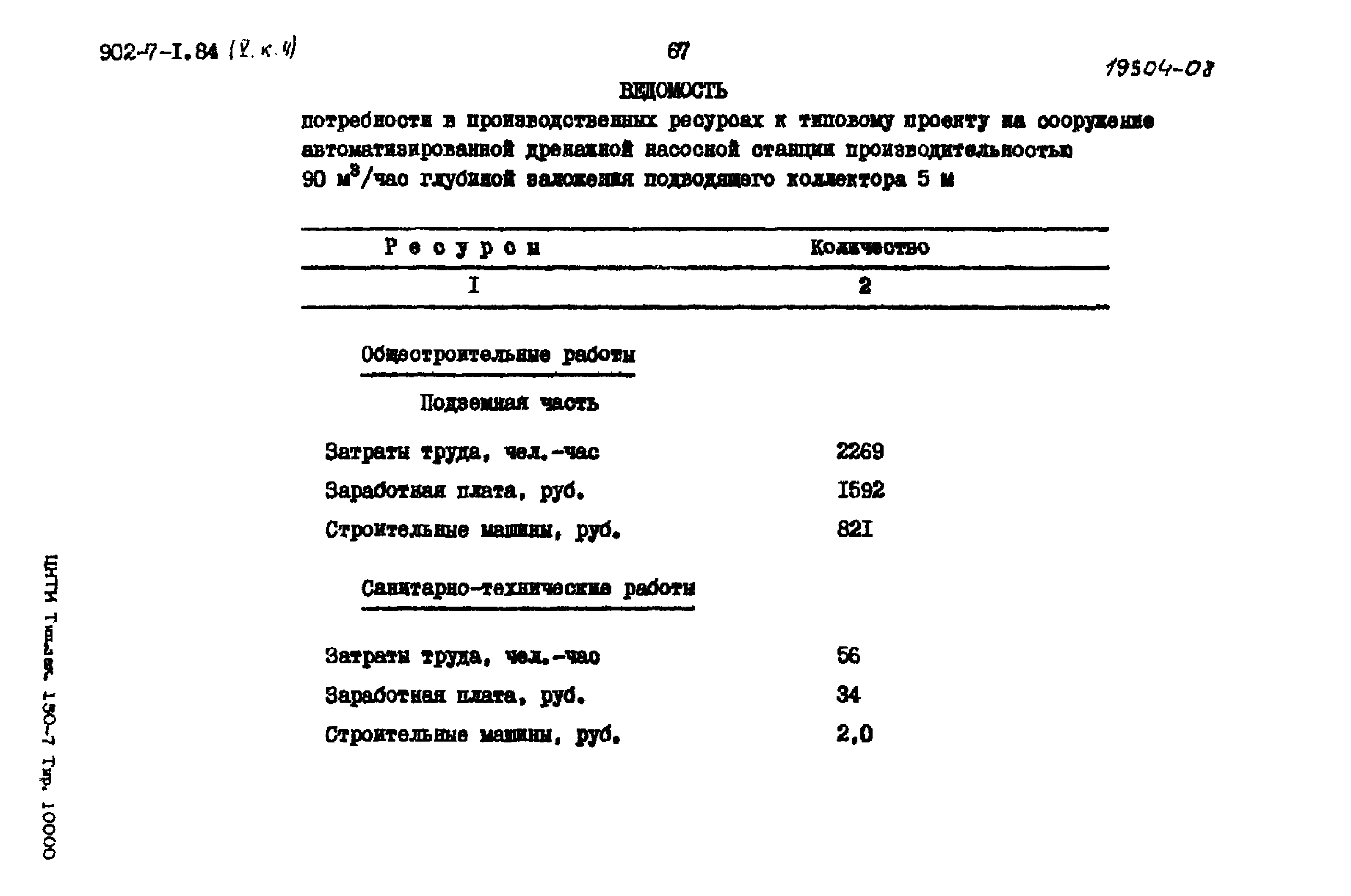 Типовой проект 902-7-1.84