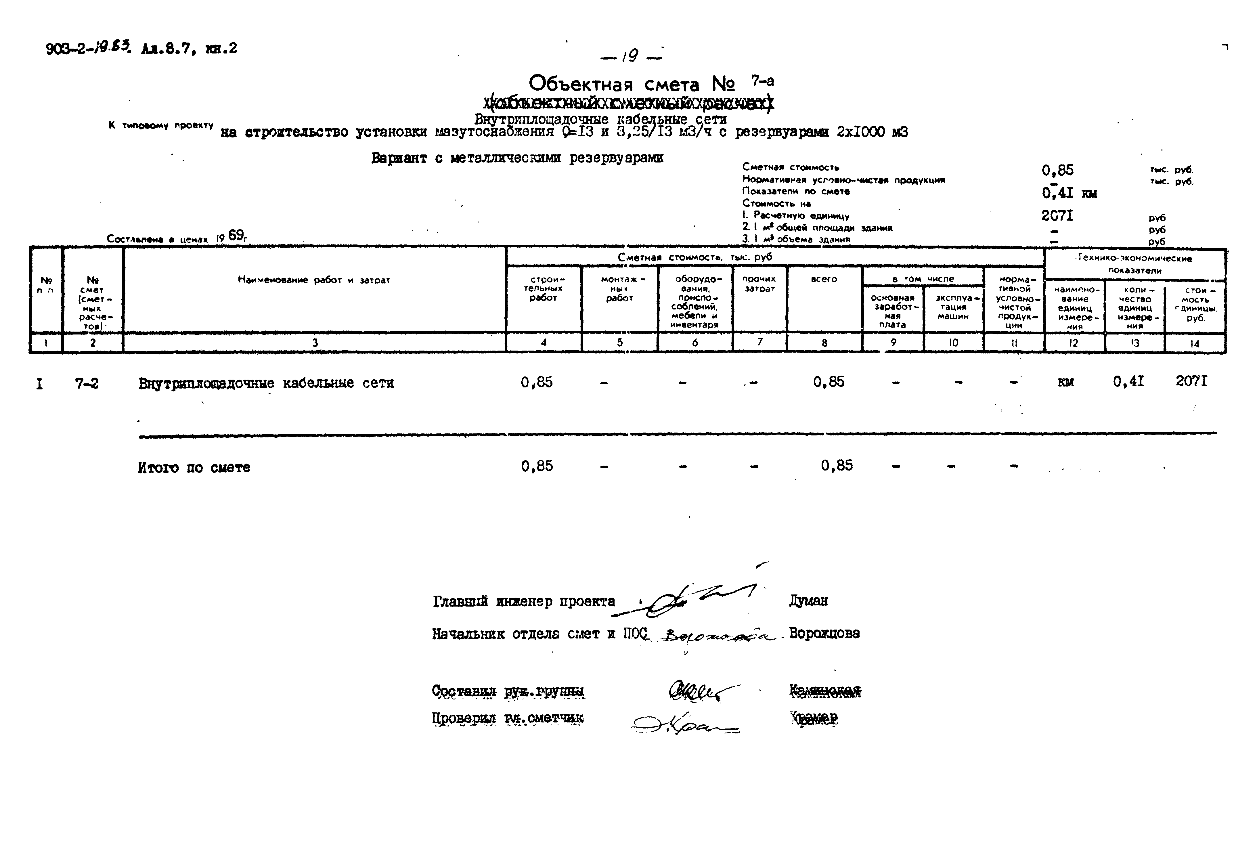 Типовой проект 903-2-19.83