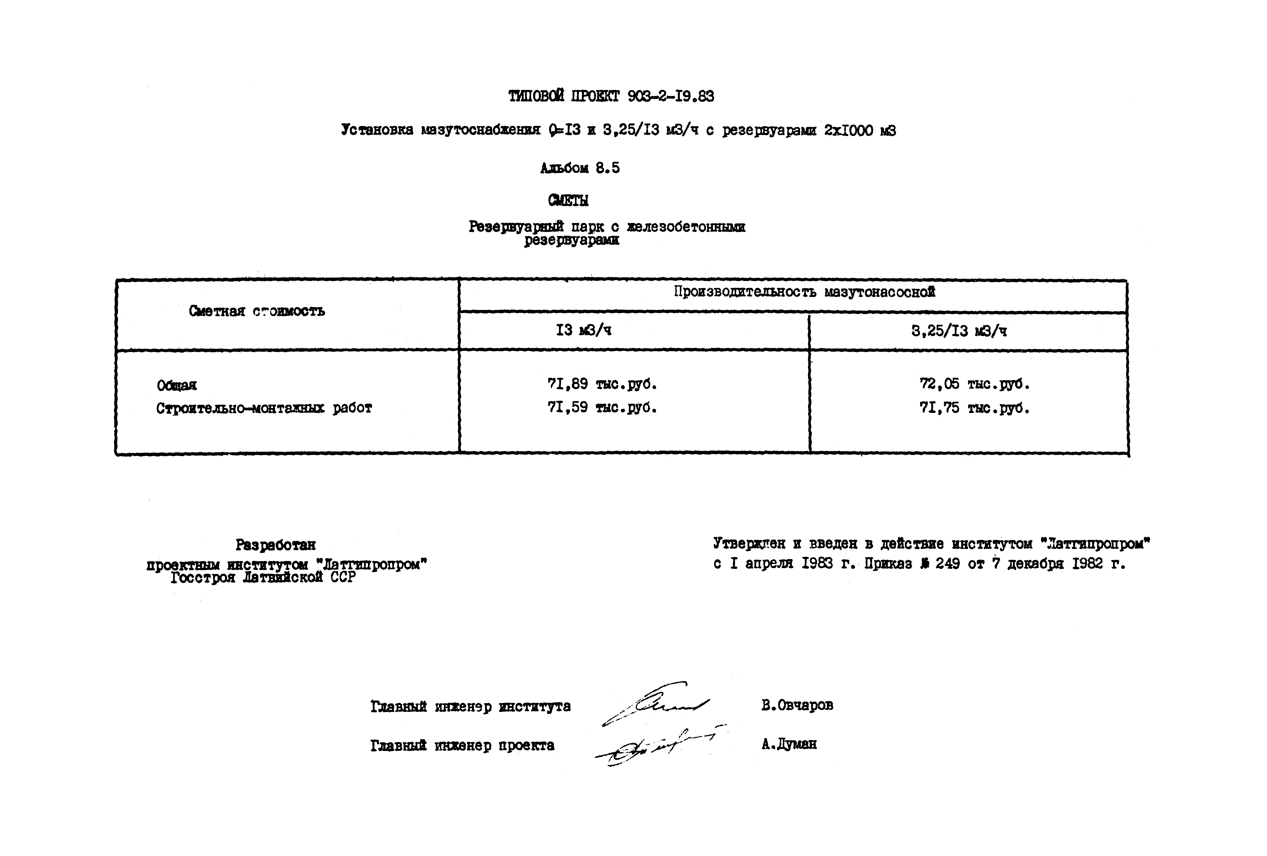 Типовой проект 903-2-19.83