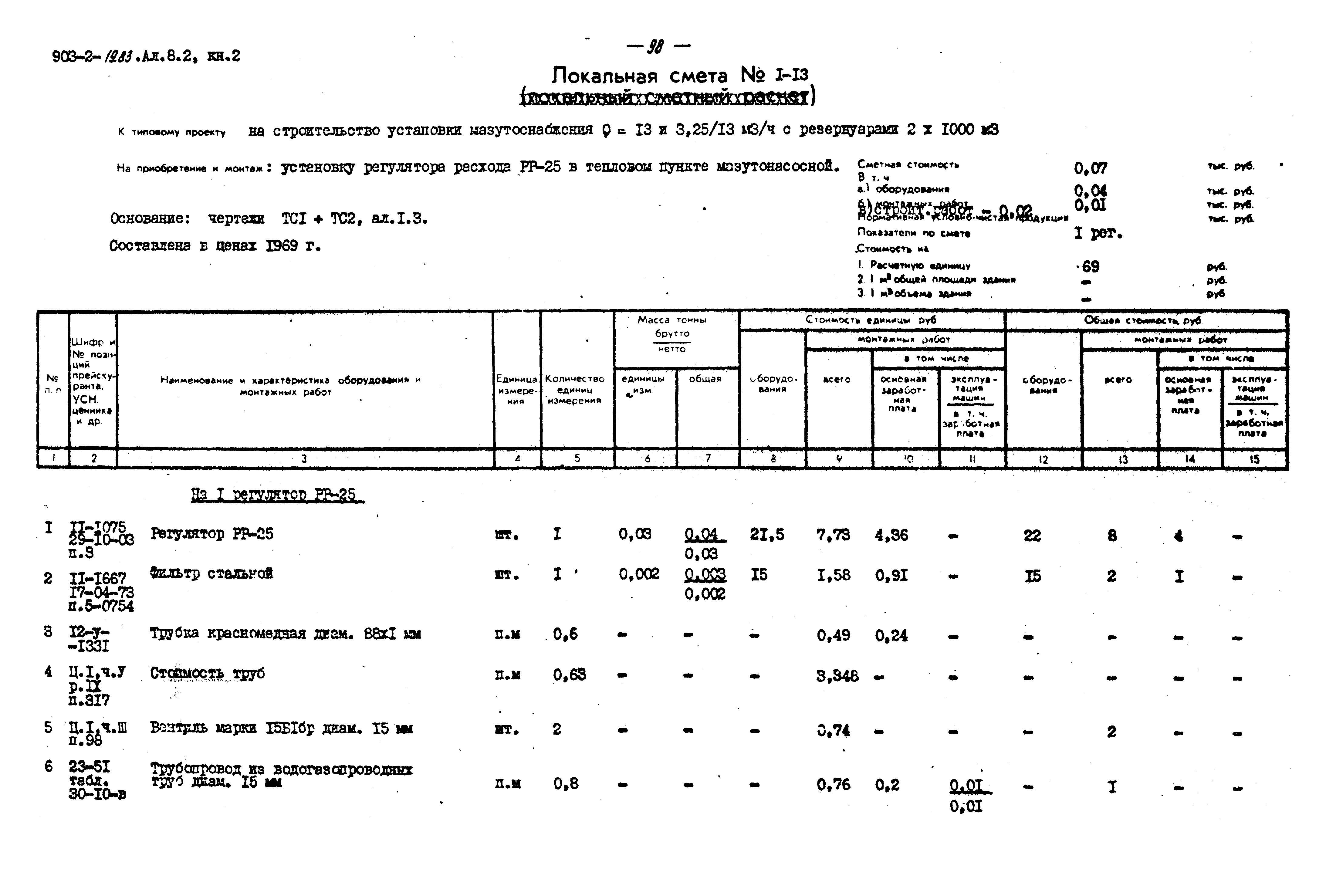 Типовой проект 903-2-19.83