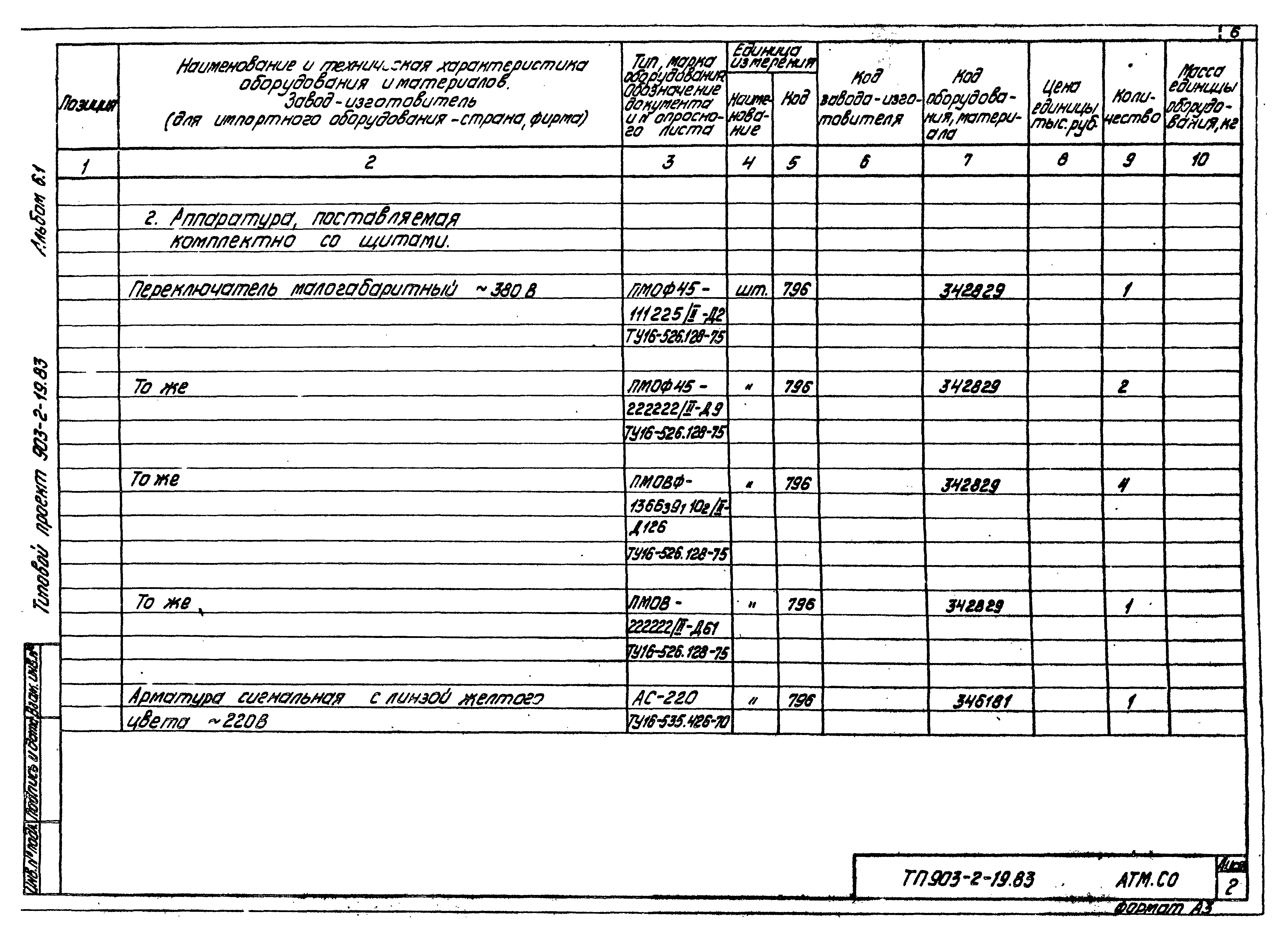 Типовой проект 903-2-19.83