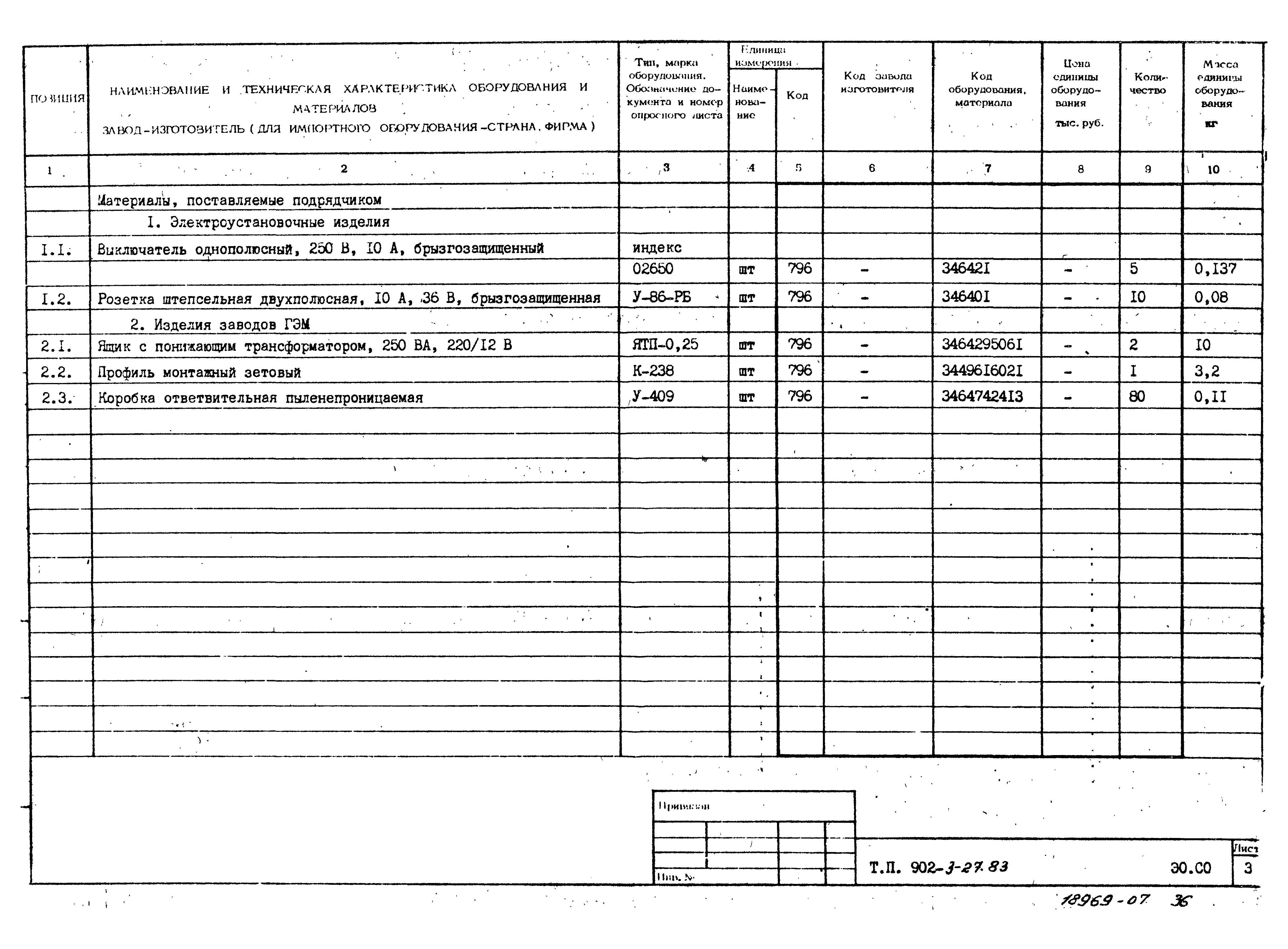 Типовой проект 902-3-27.83