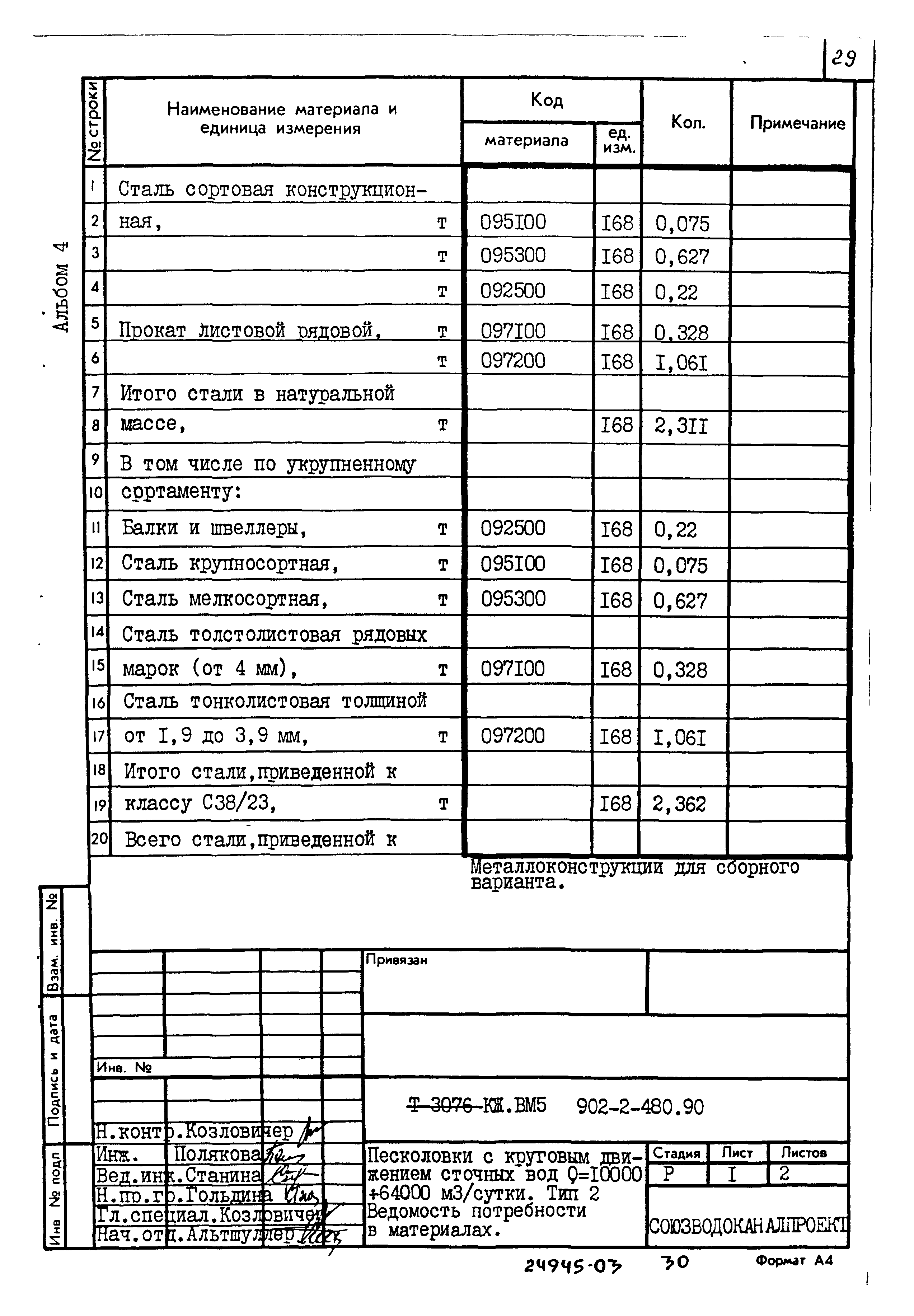 Типовой проект 902-2-480.90