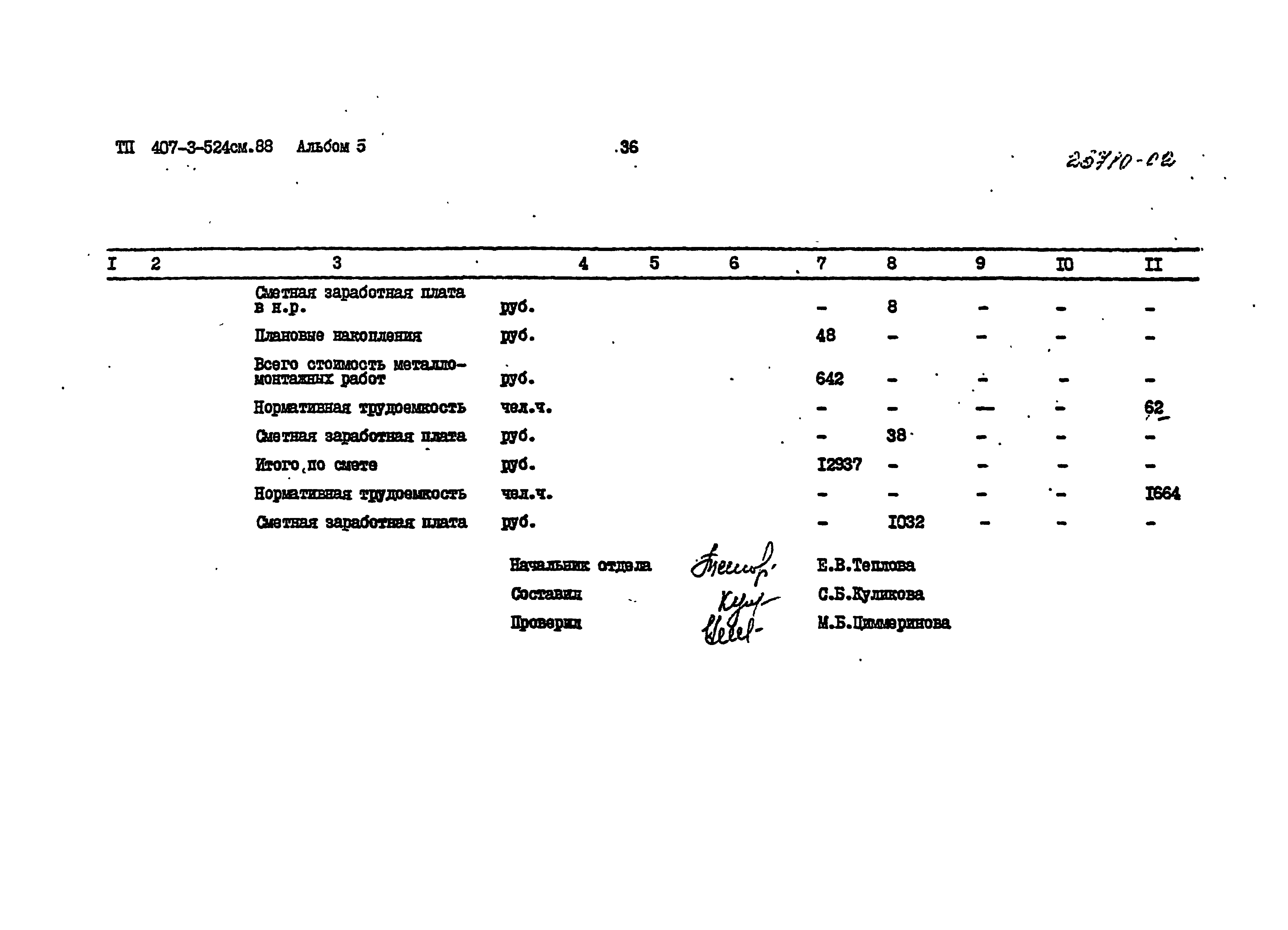 Типовой проект 407-3-524см.88