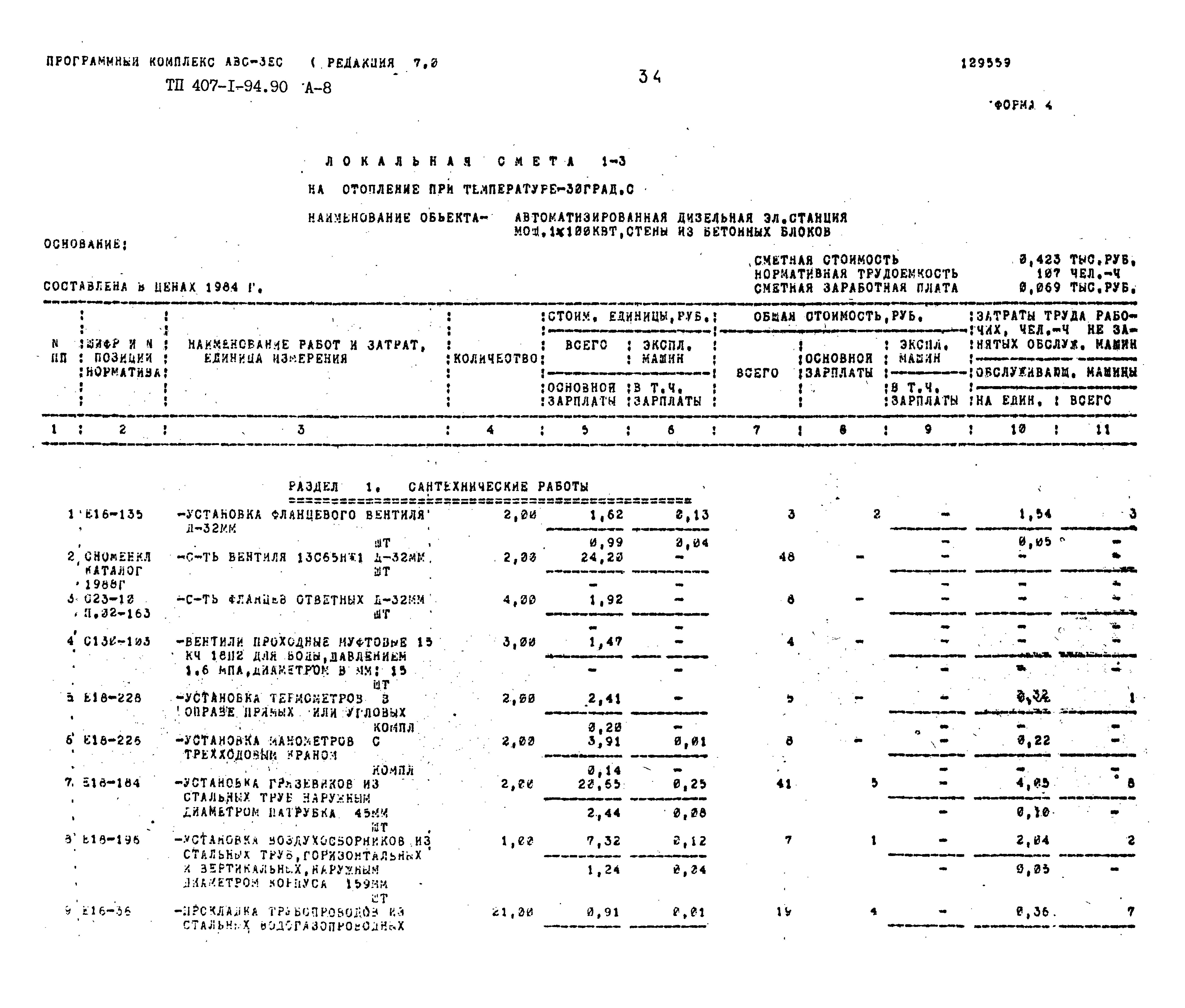 Типовой проект 407-1-94.90