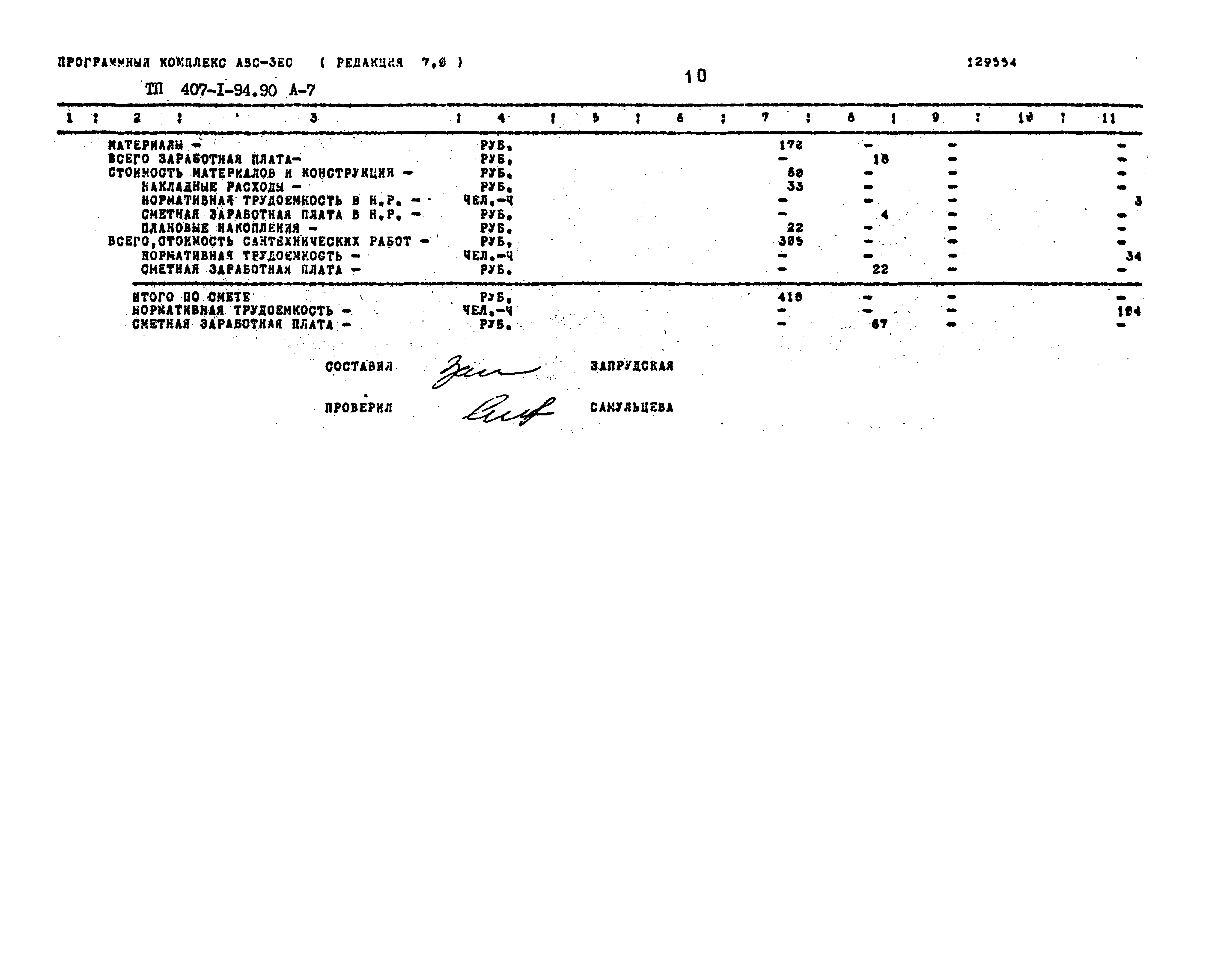 Типовой проект 407-1-94.90