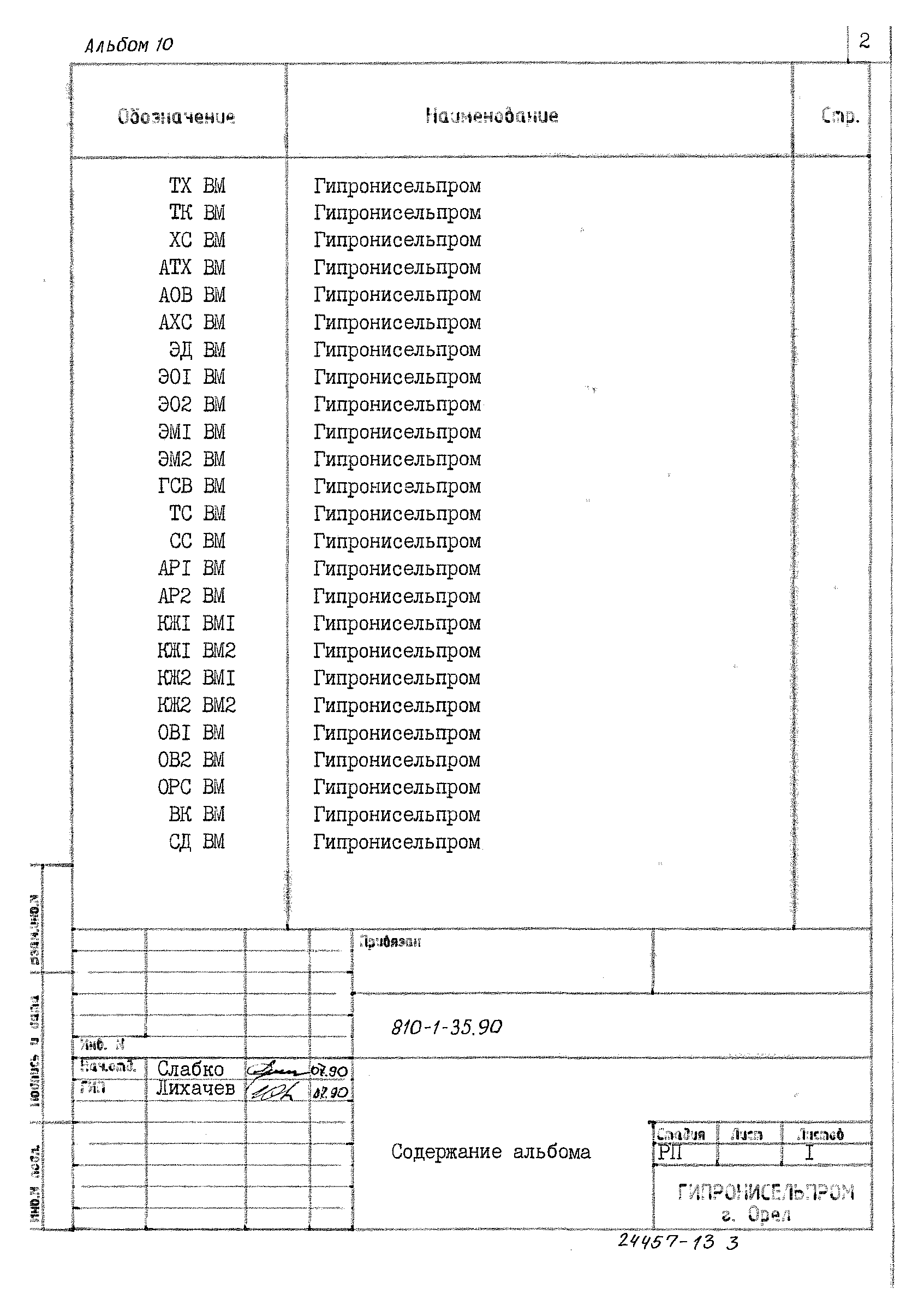 Типовой проект 810-1-35.90