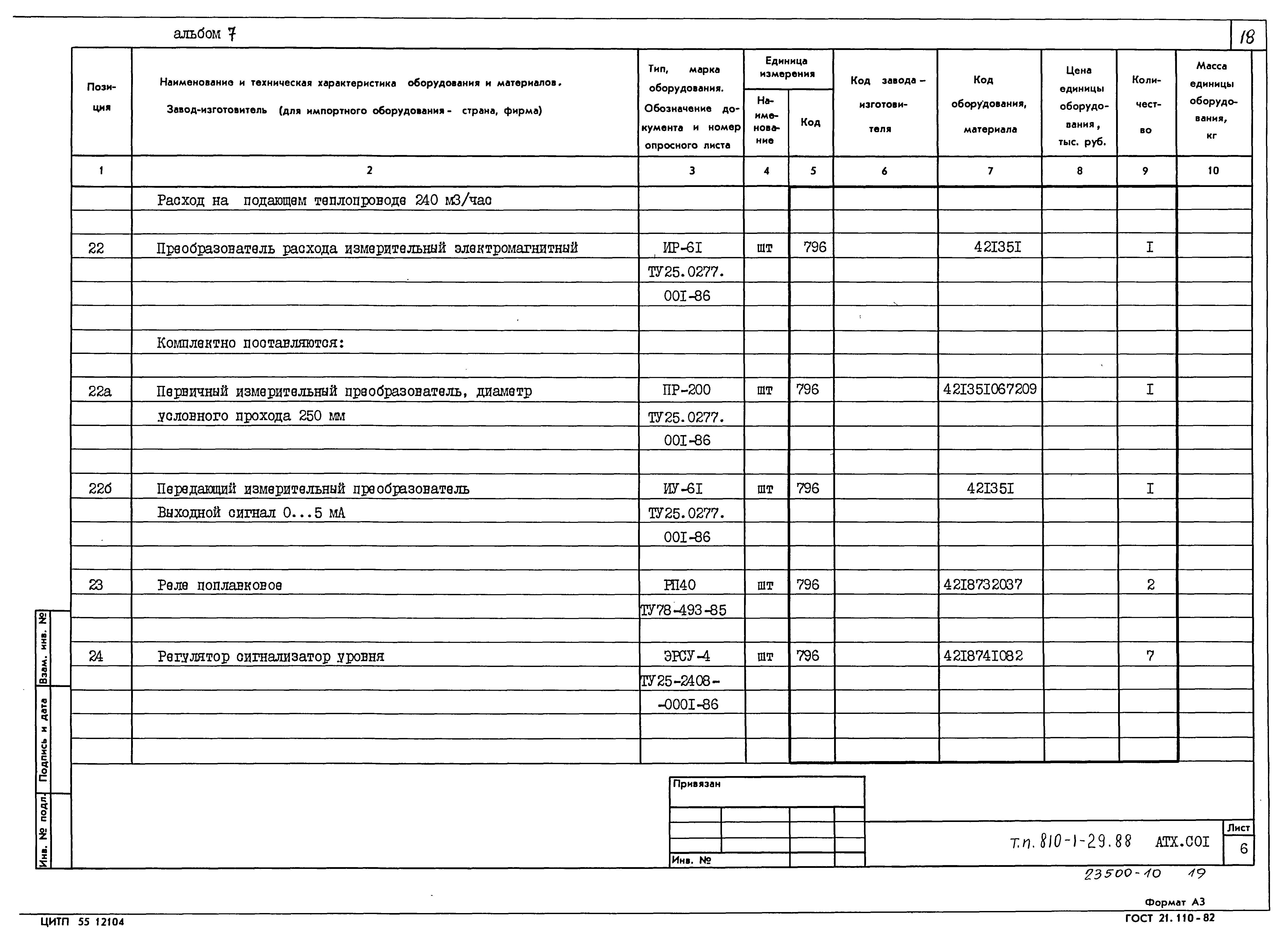 Типовой проект 810-1-29.88