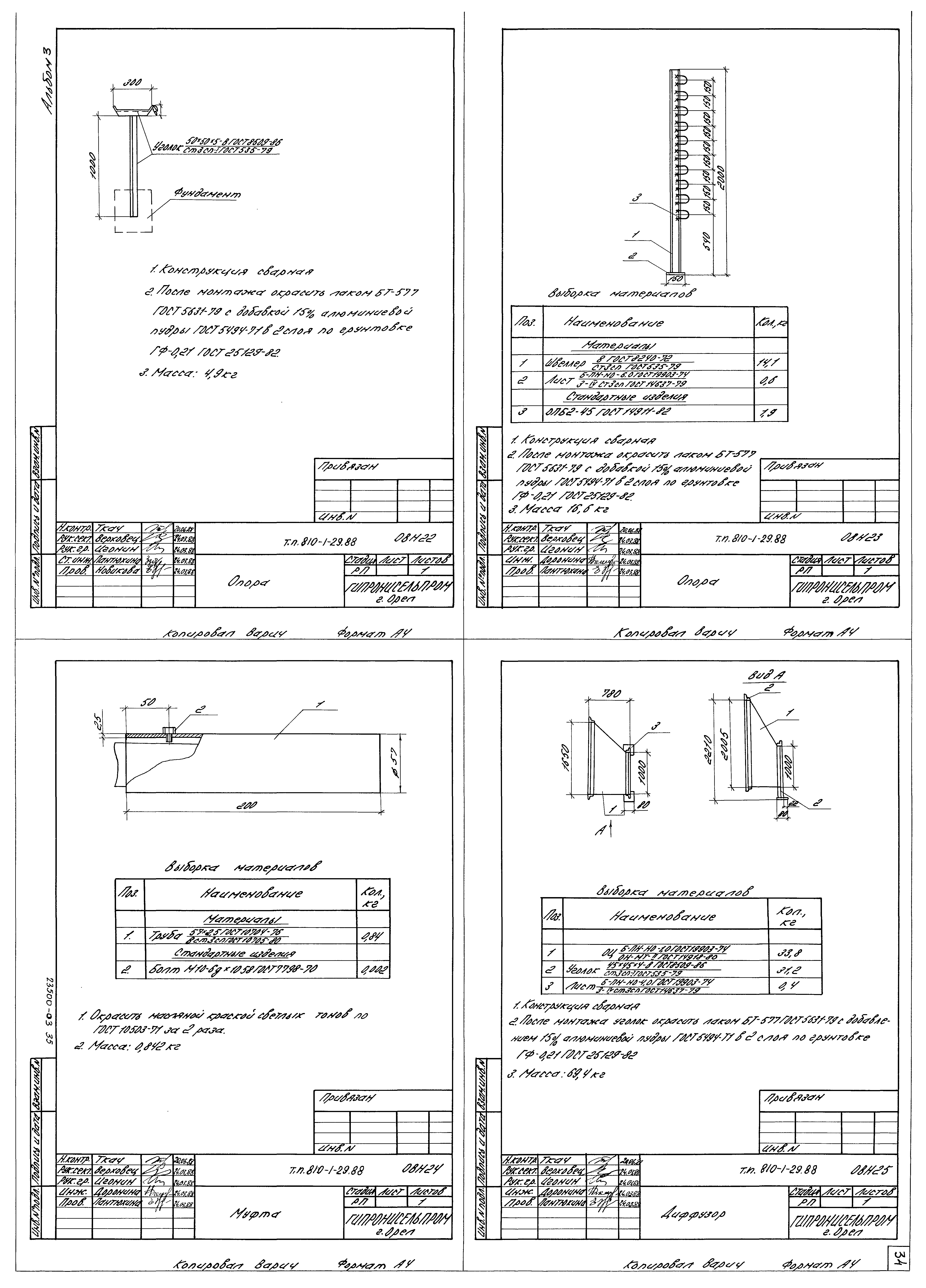 Типовой проект 810-1-29.88