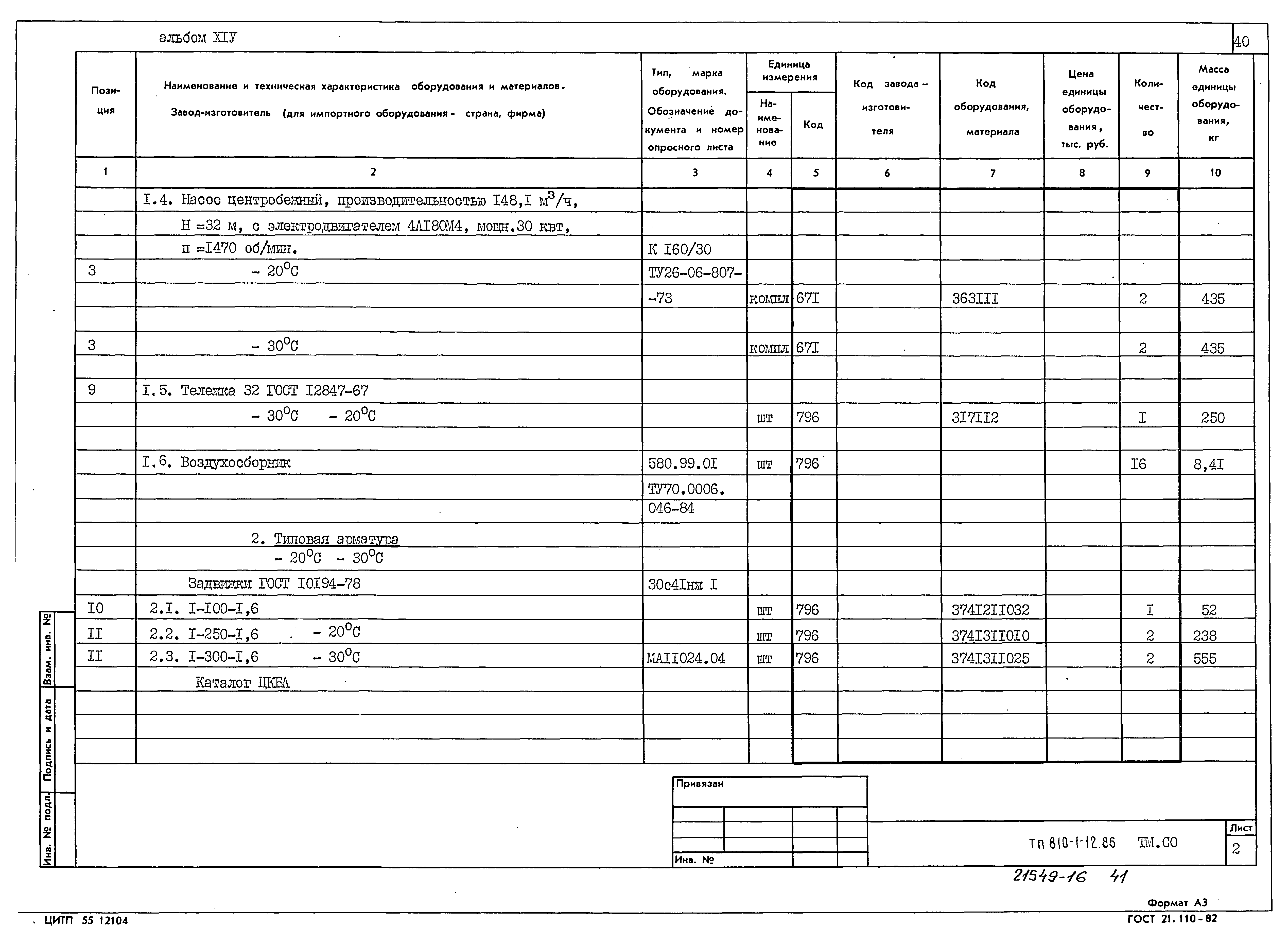 Типовой проект 810-1-12.86