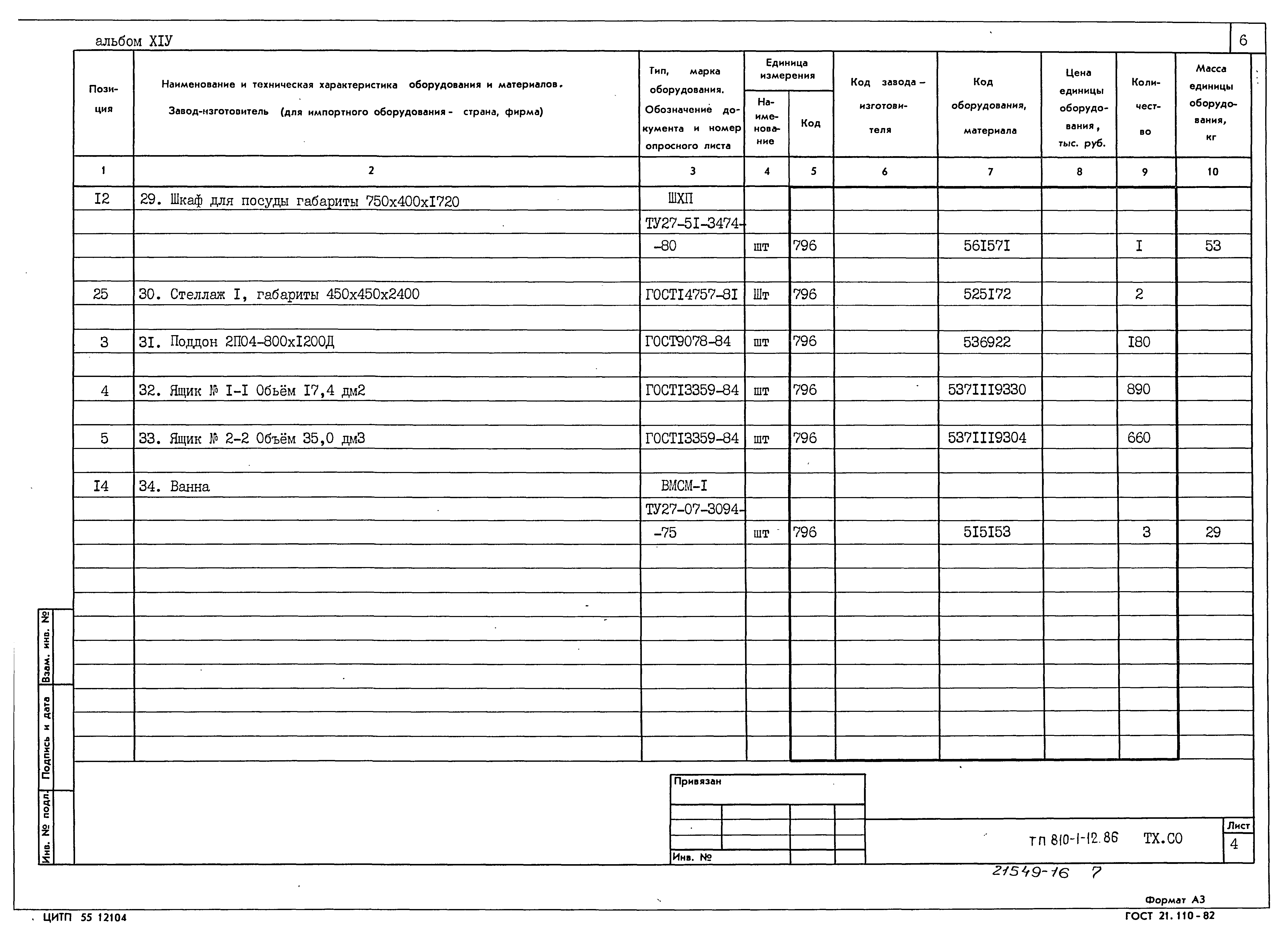 Типовой проект 810-1-12.86