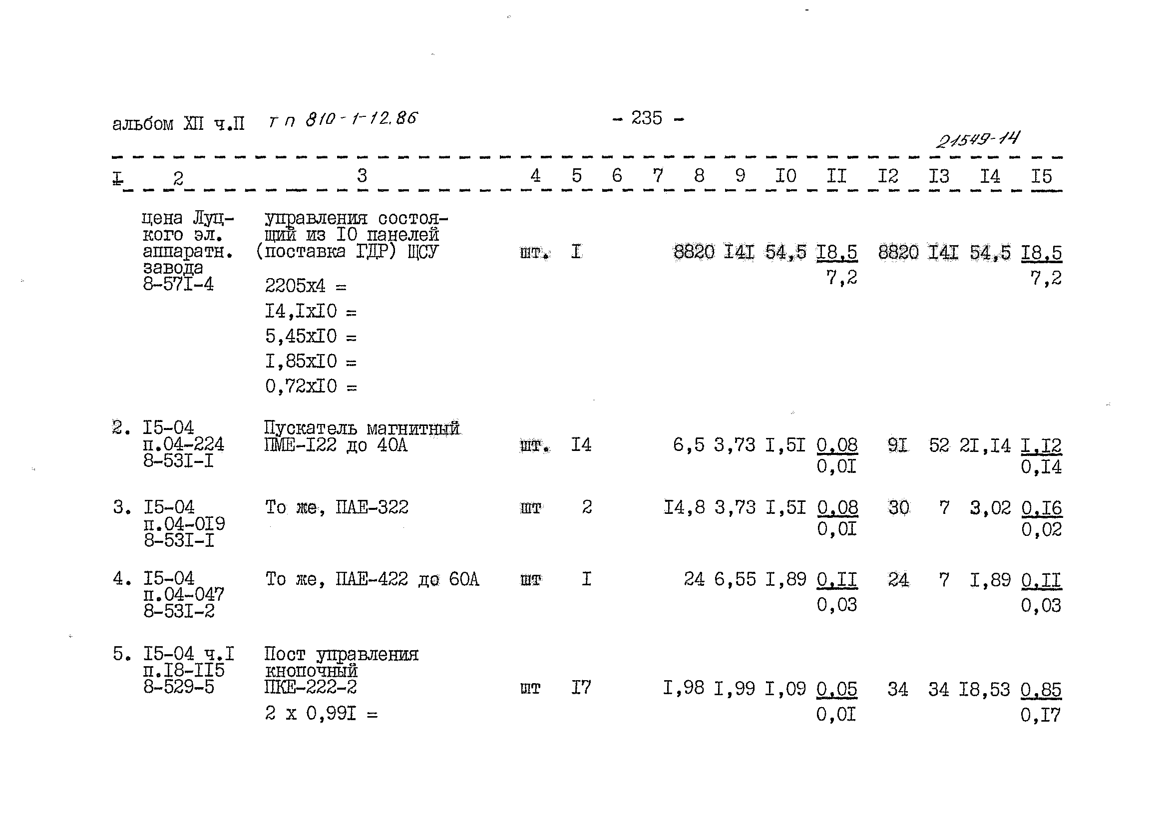 Типовой проект 810-1-12.86