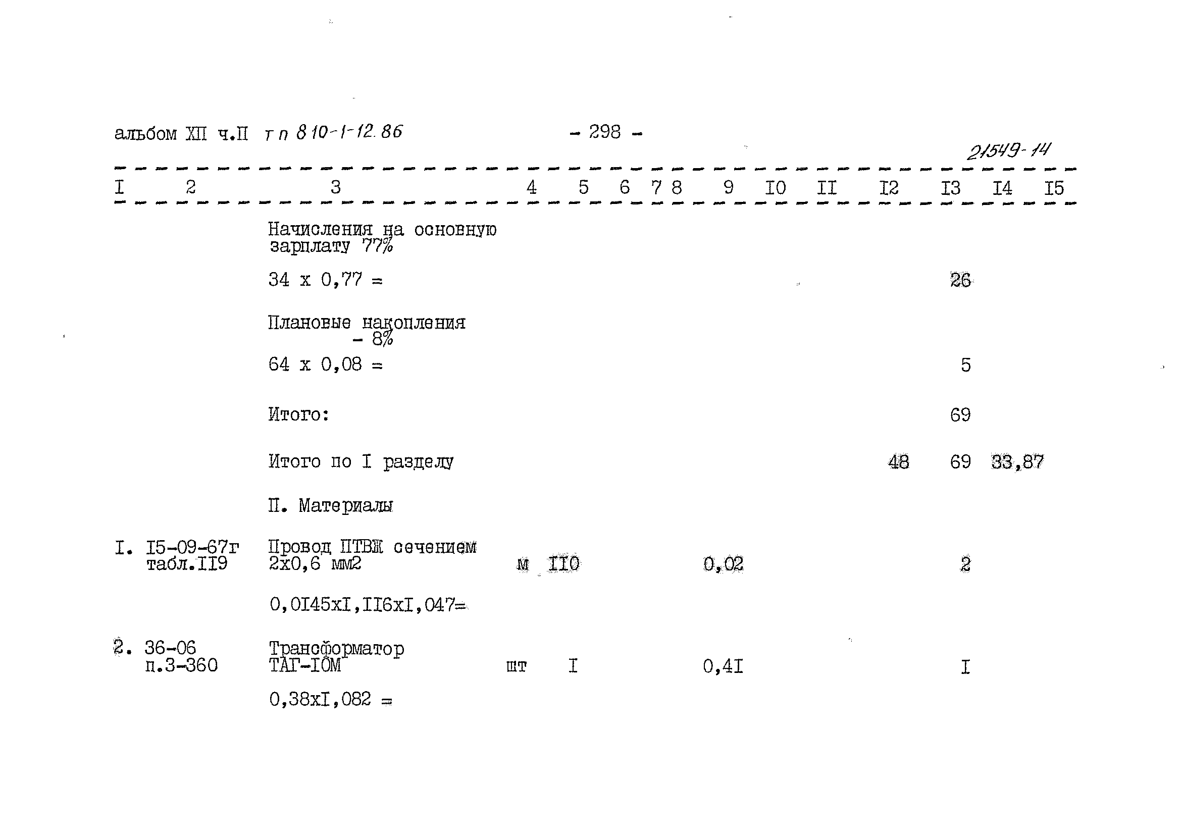 Типовой проект 810-1-12.86