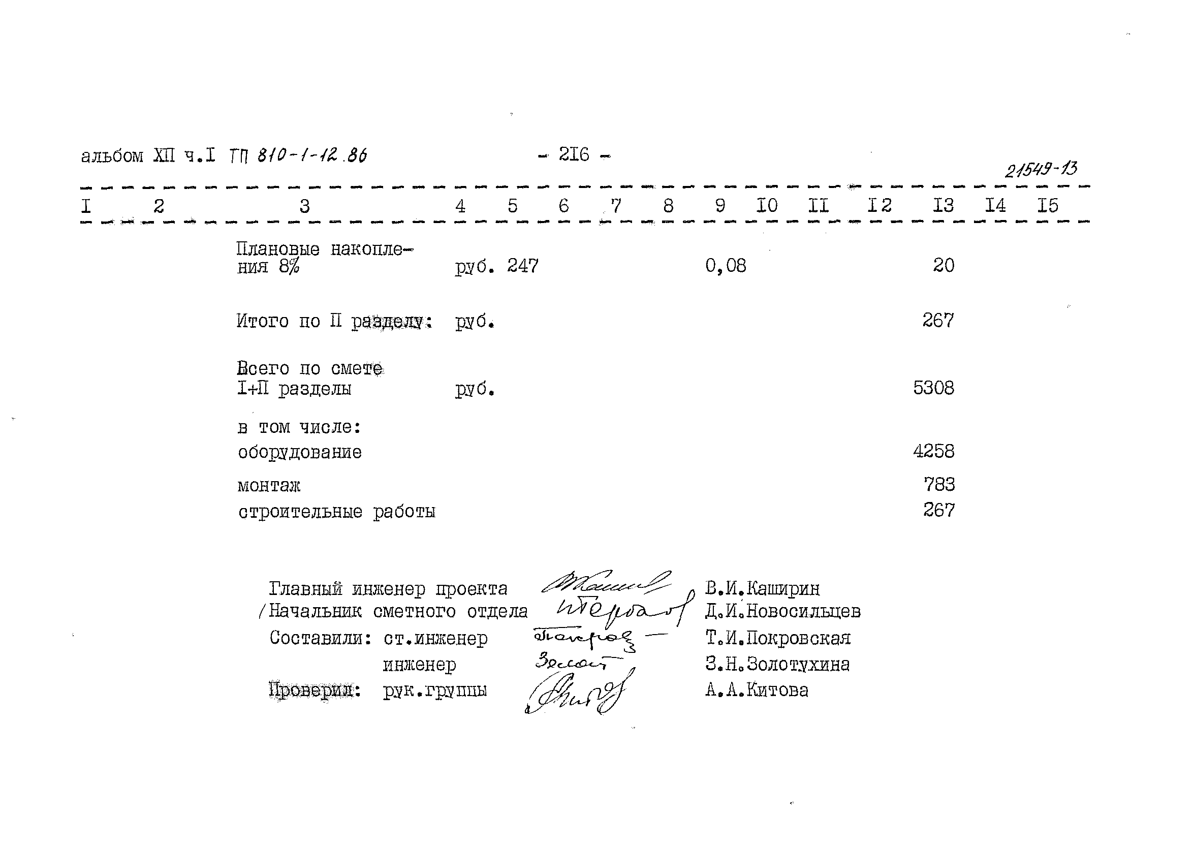 Типовой проект 810-1-12.86