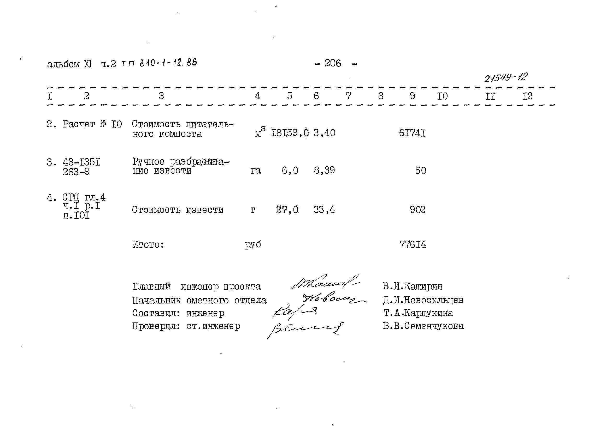 Типовой проект 810-1-12.86