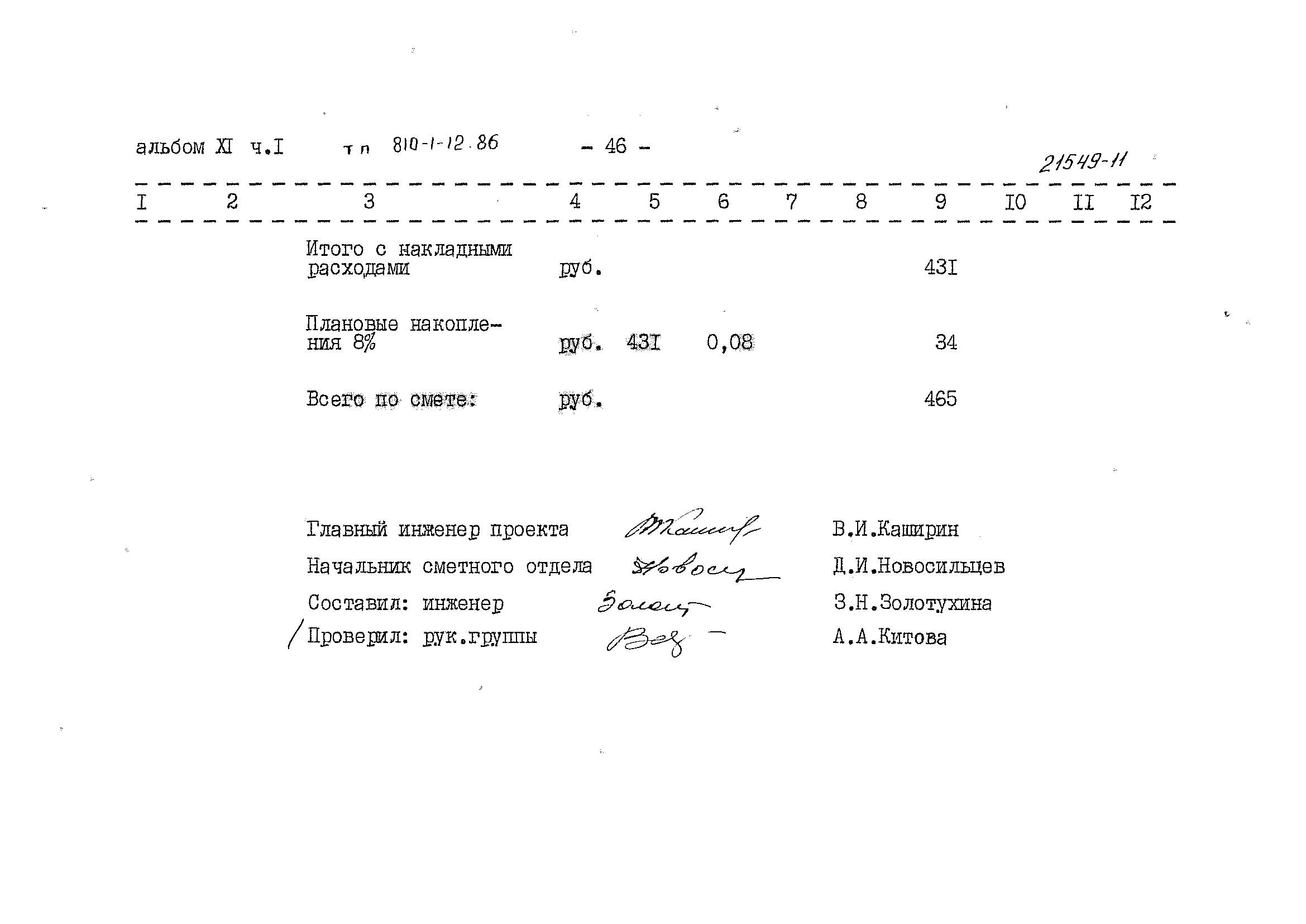 Типовой проект 810-1-12.86