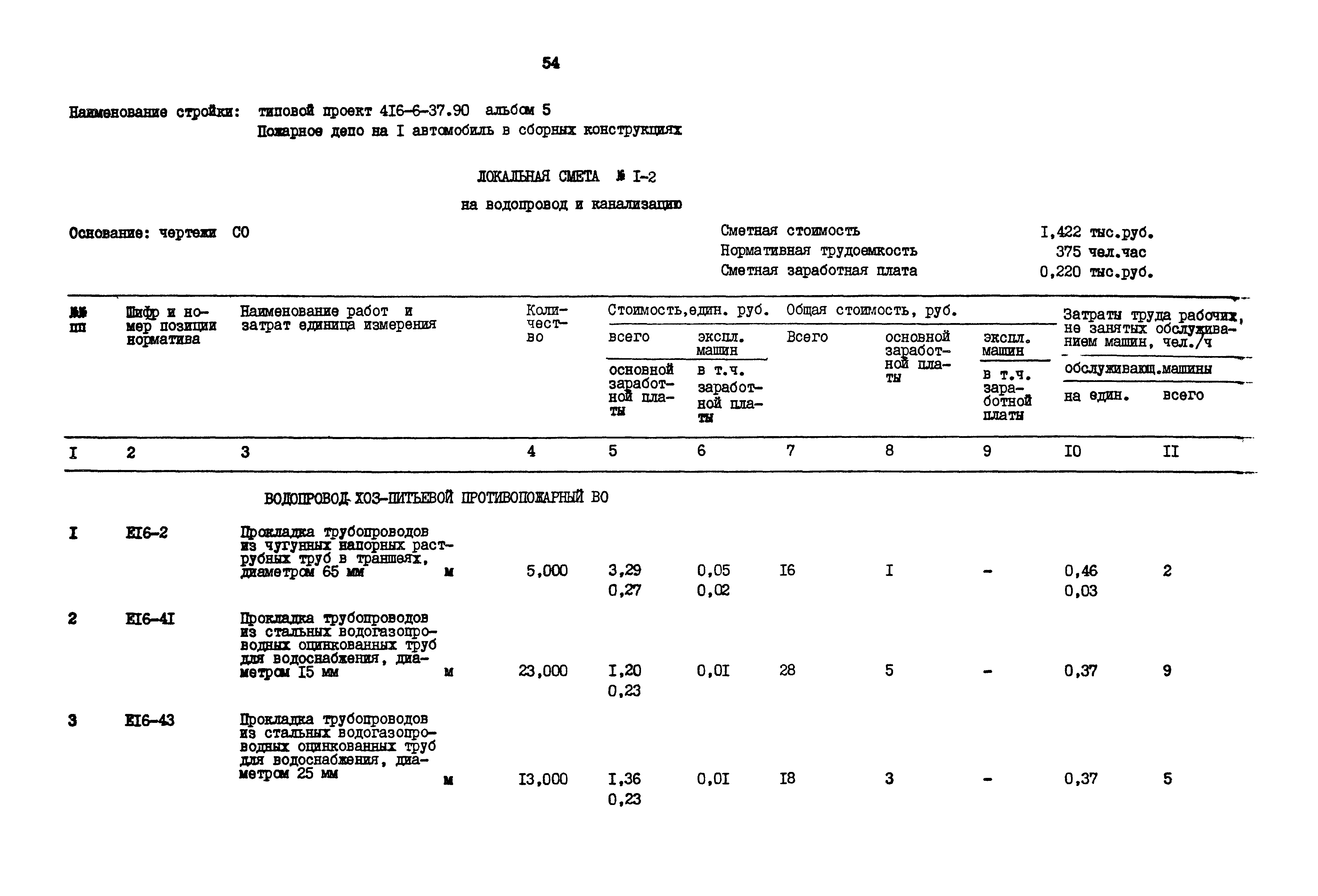 Типовой проект 416-6-37.90