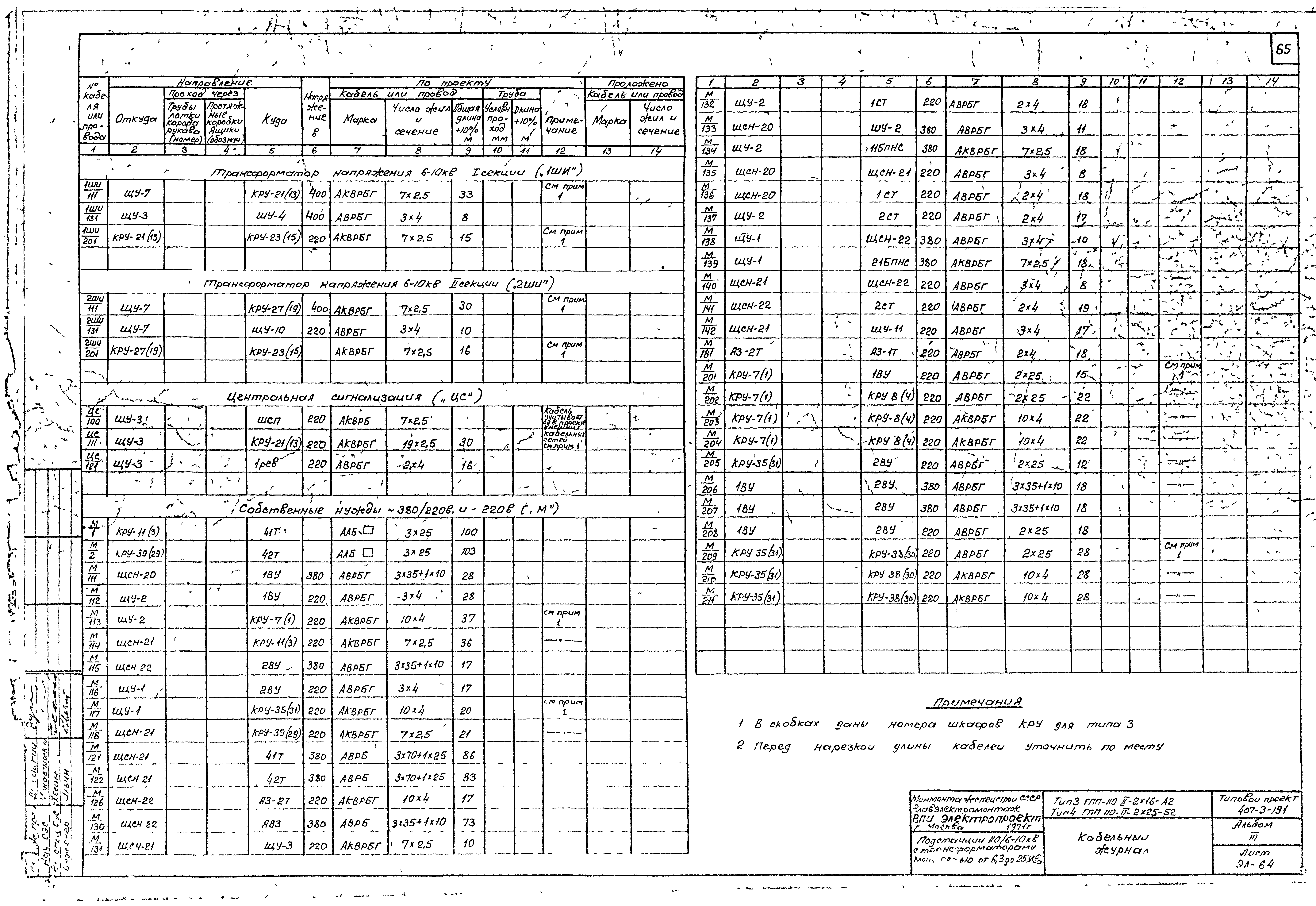 Типовой проект 407-3-191