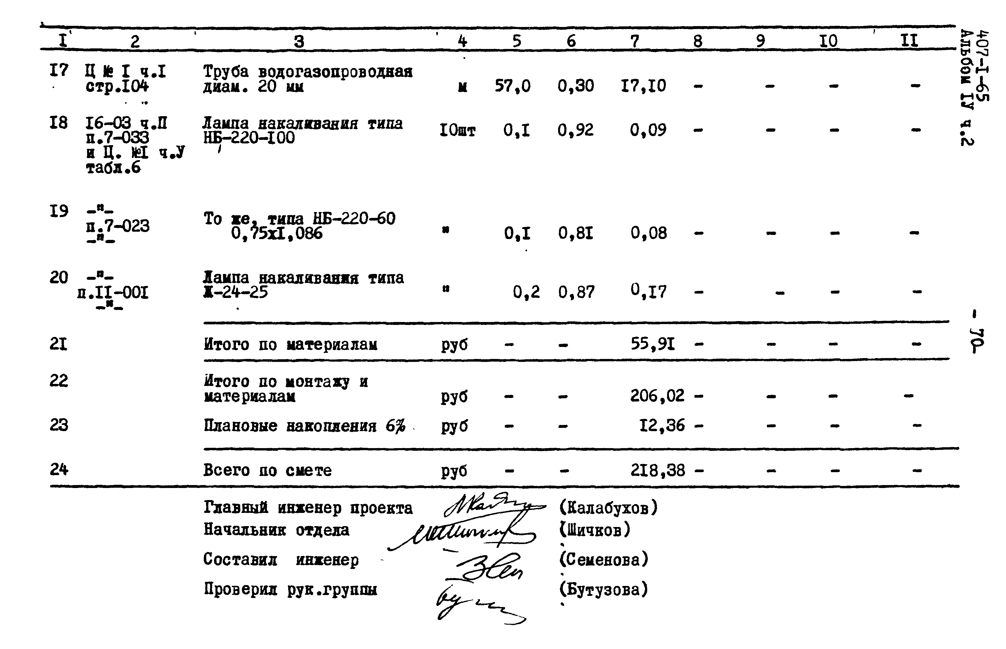 Типовой проект 407-1-65