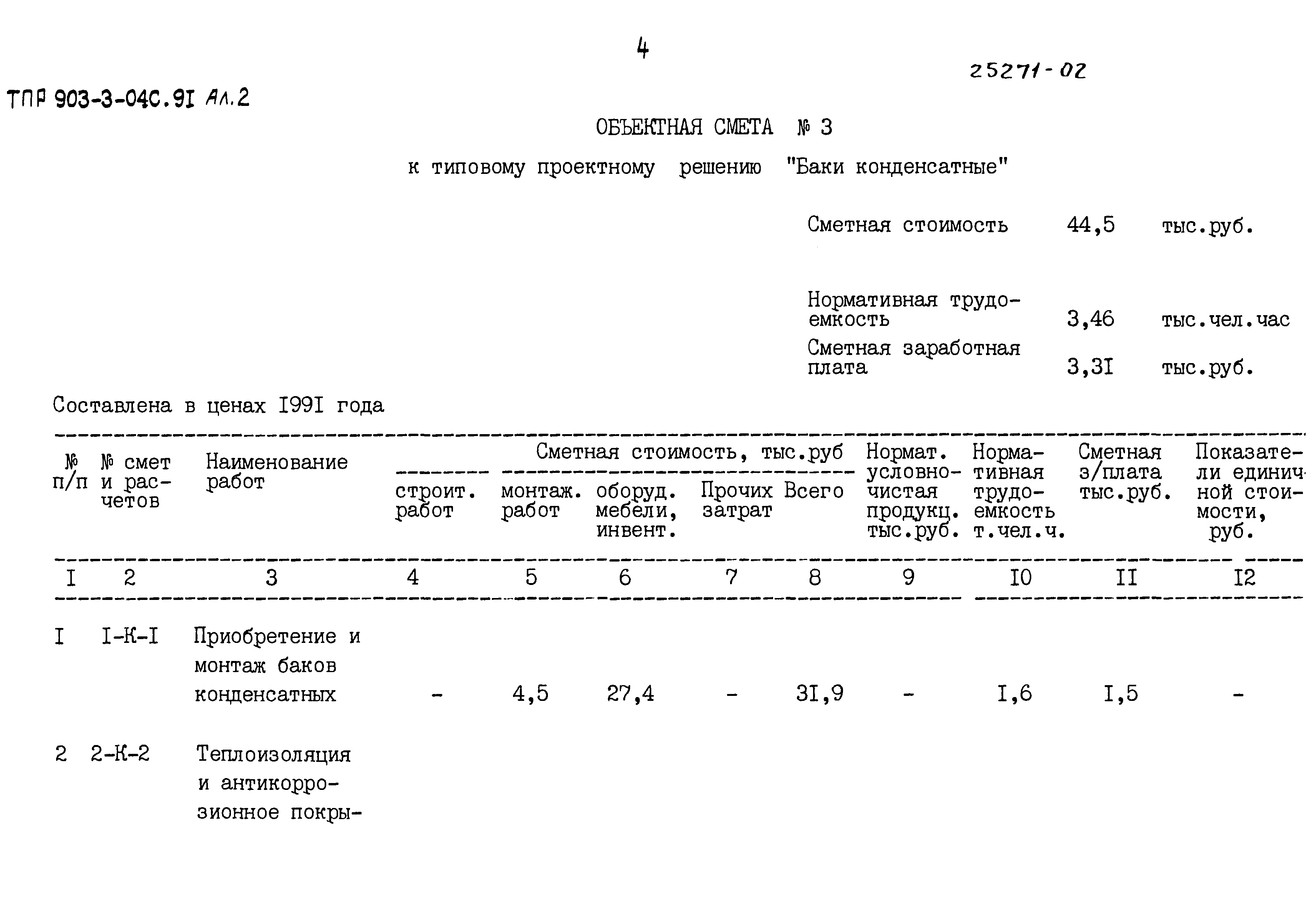 Типовые проектные решения 903-3-04с.91