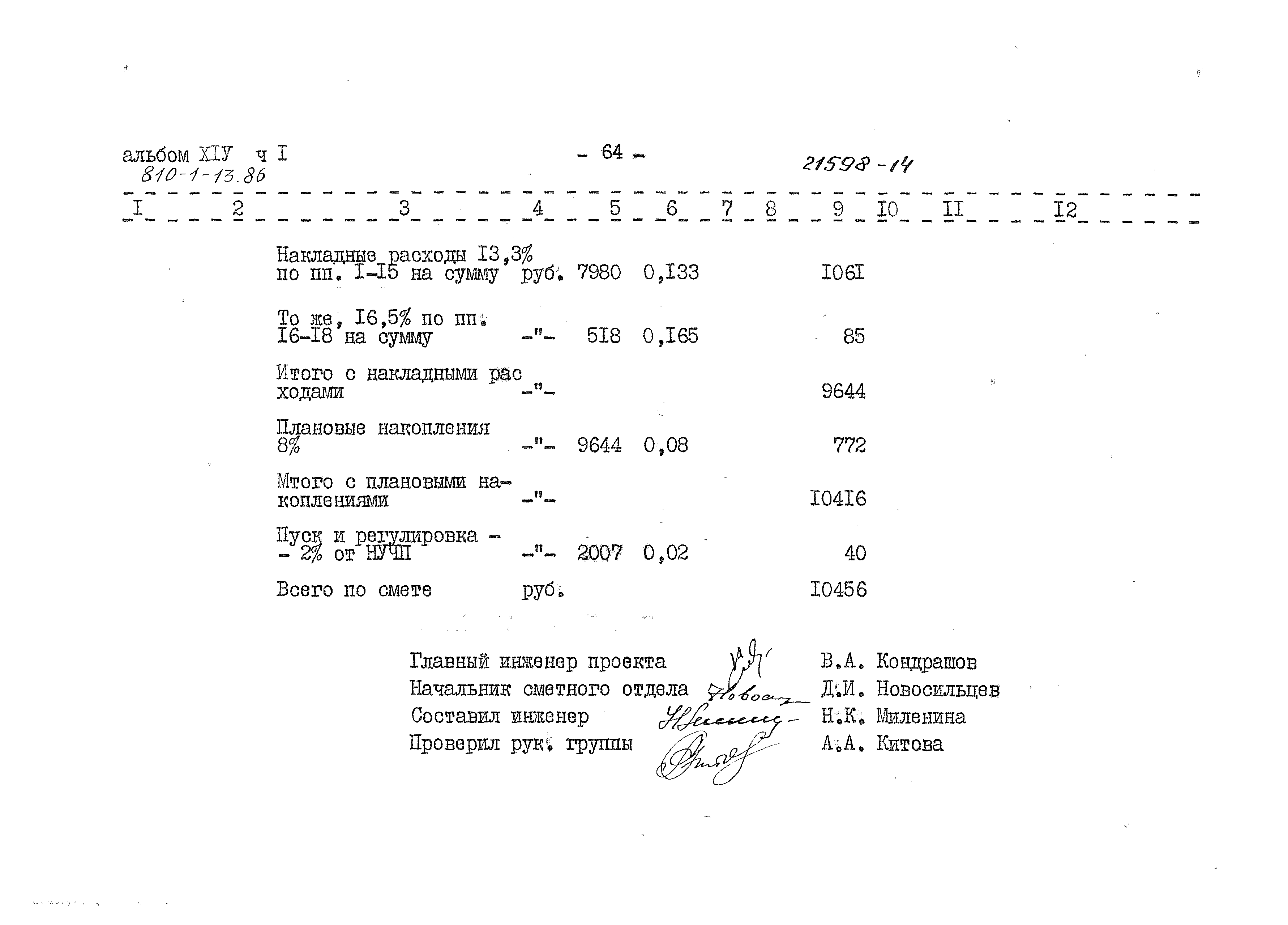 Типовой проект 810-1-13.86