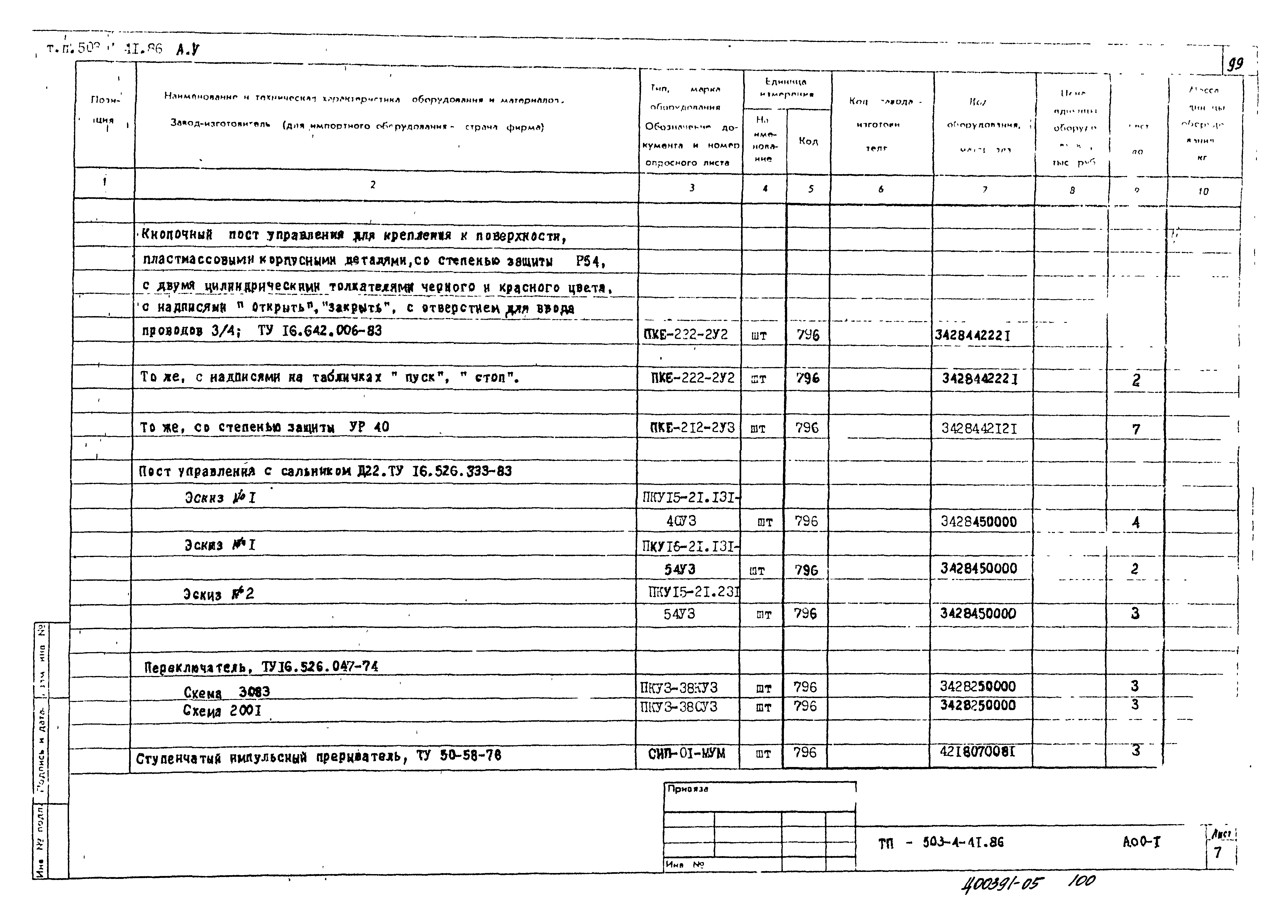 Типовой проект 503-4-41.86