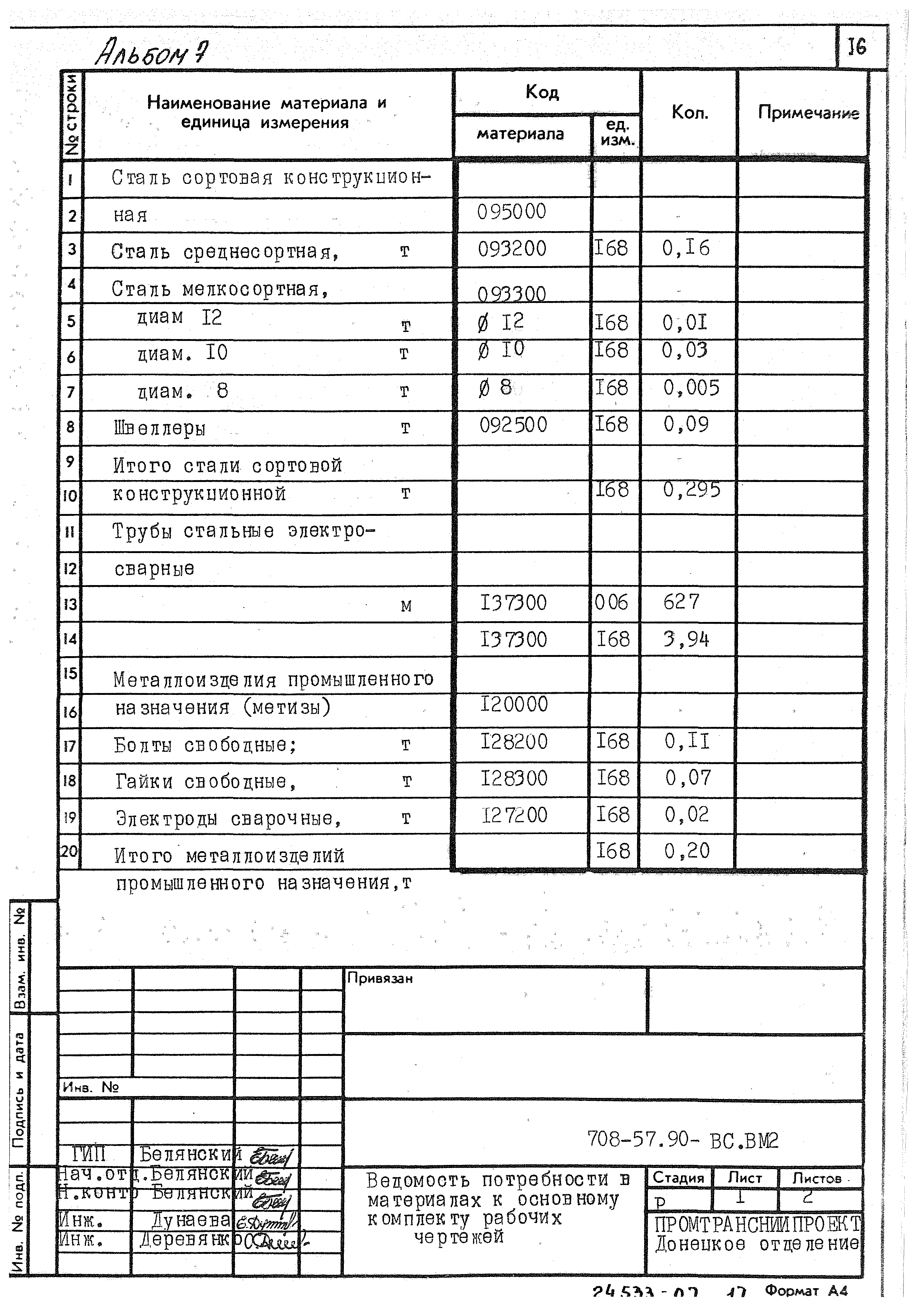 Типовой проект 708-57.90