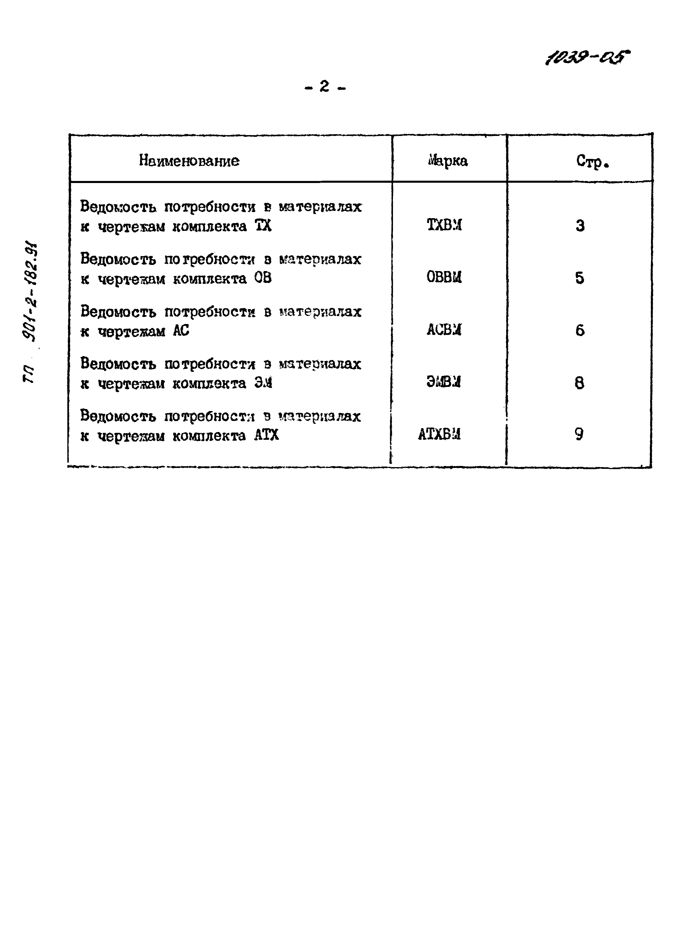 Типовой проект 901-2-182.91