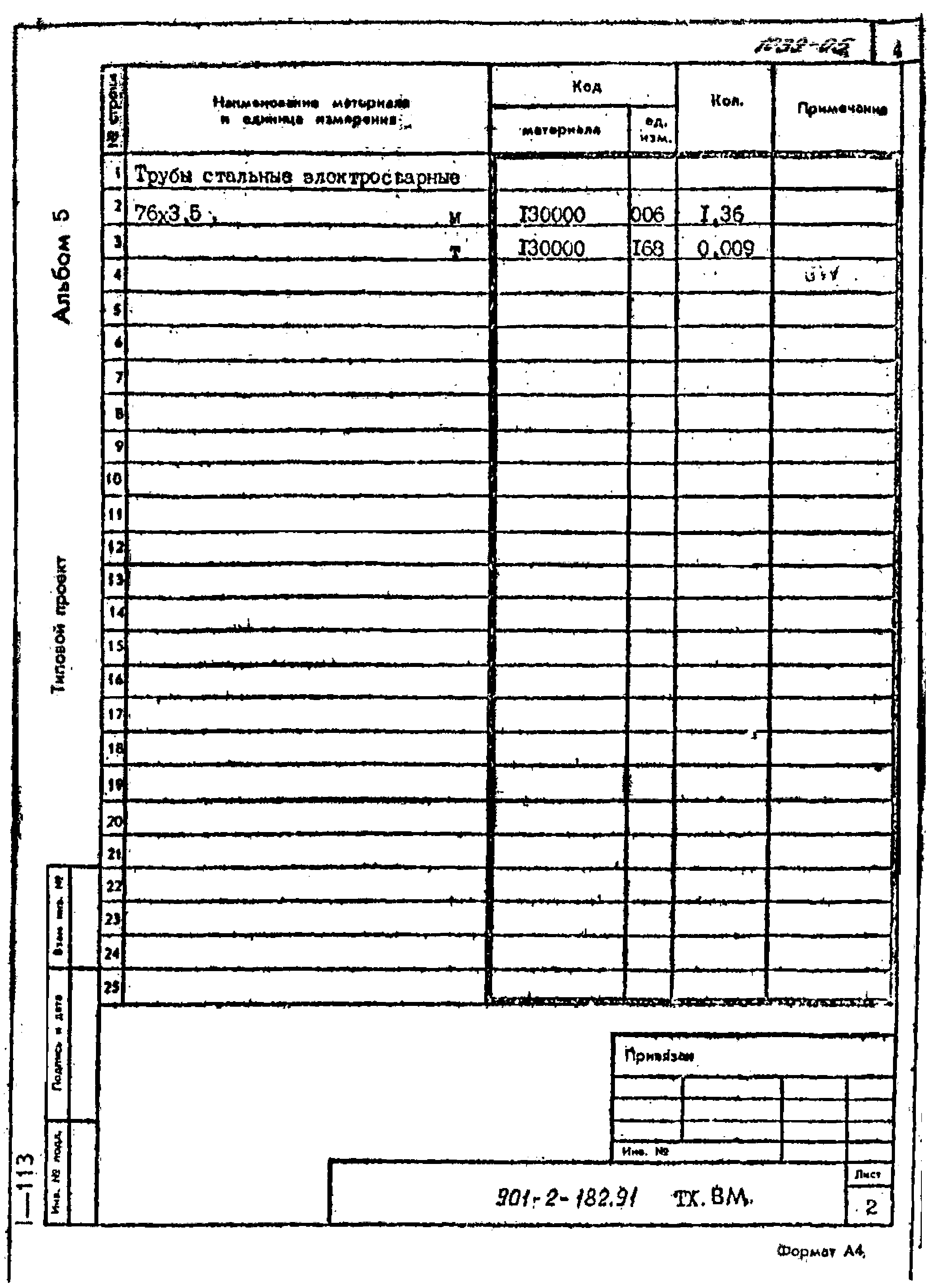 Типовой проект 901-2-182.91