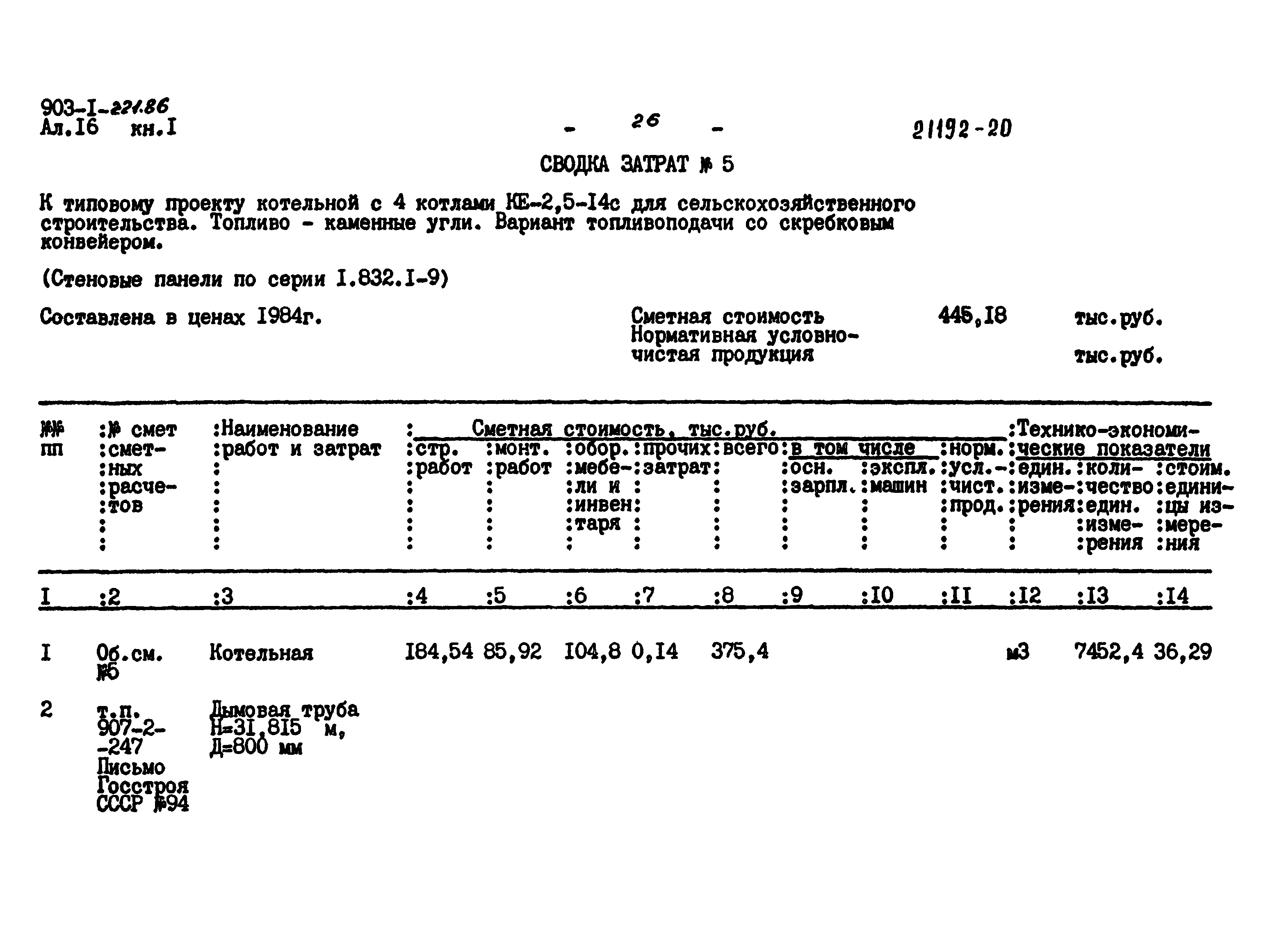 Типовой проект 903-1-221.86