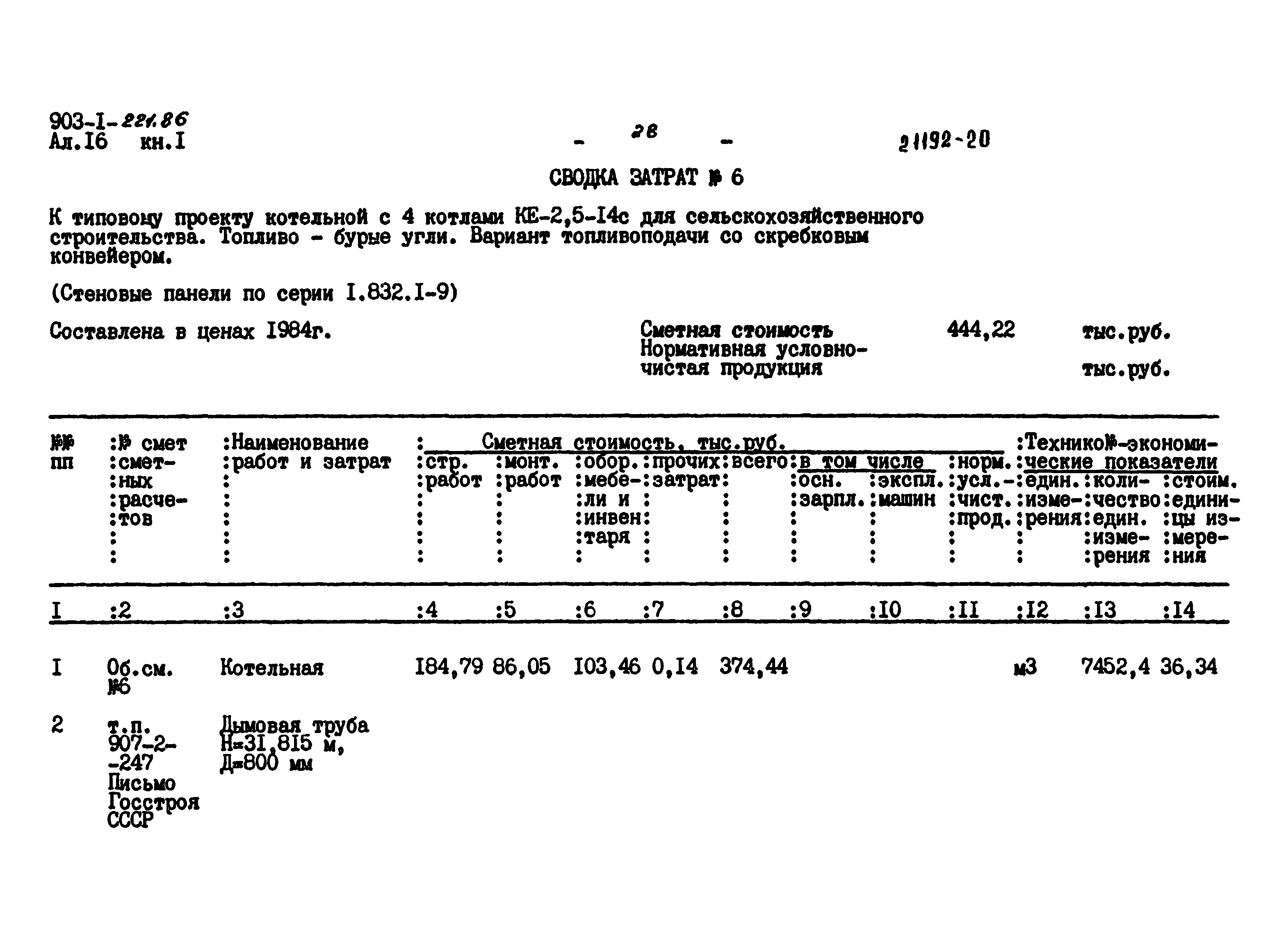 Типовой проект 903-1-221.86