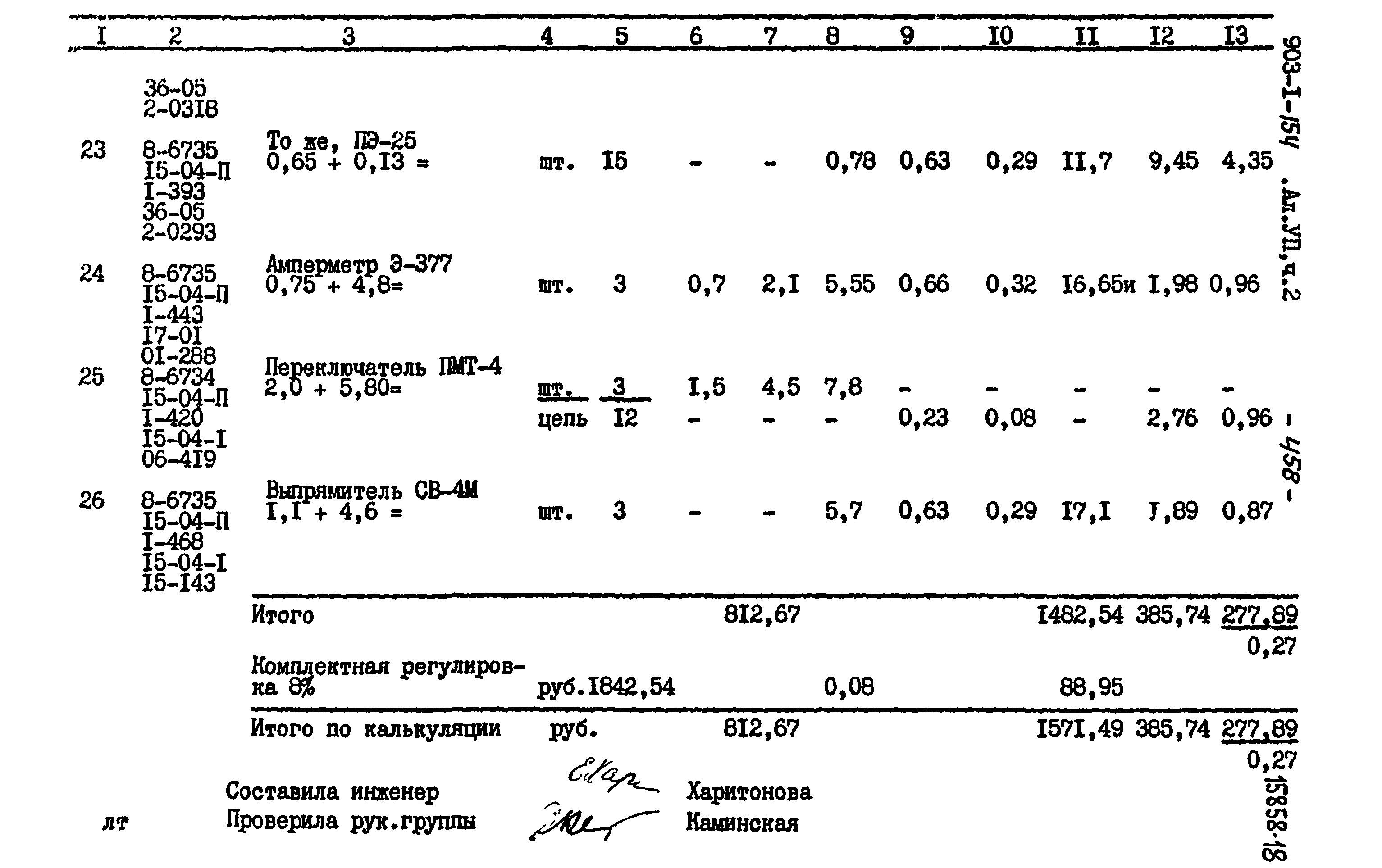 Типовой проект 903-1-154