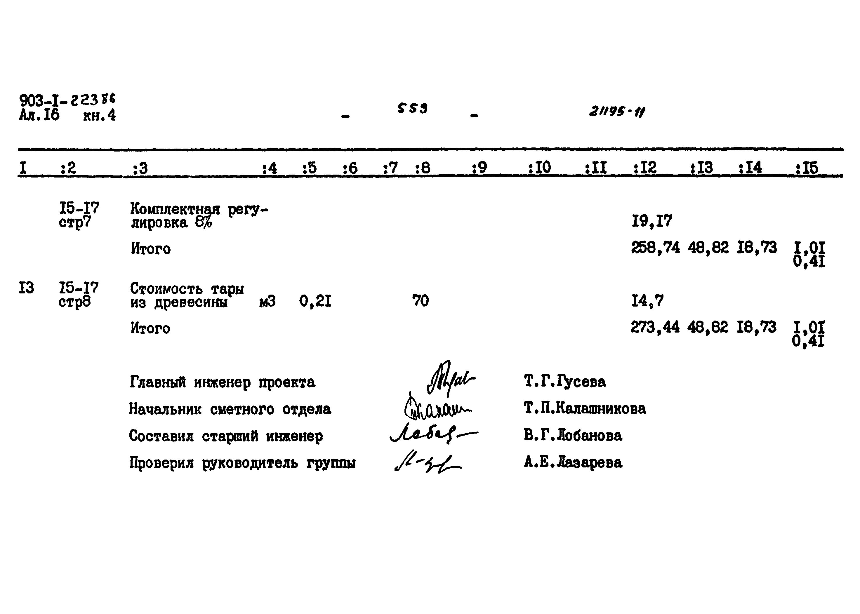 Типовой проект 903-1-223.86