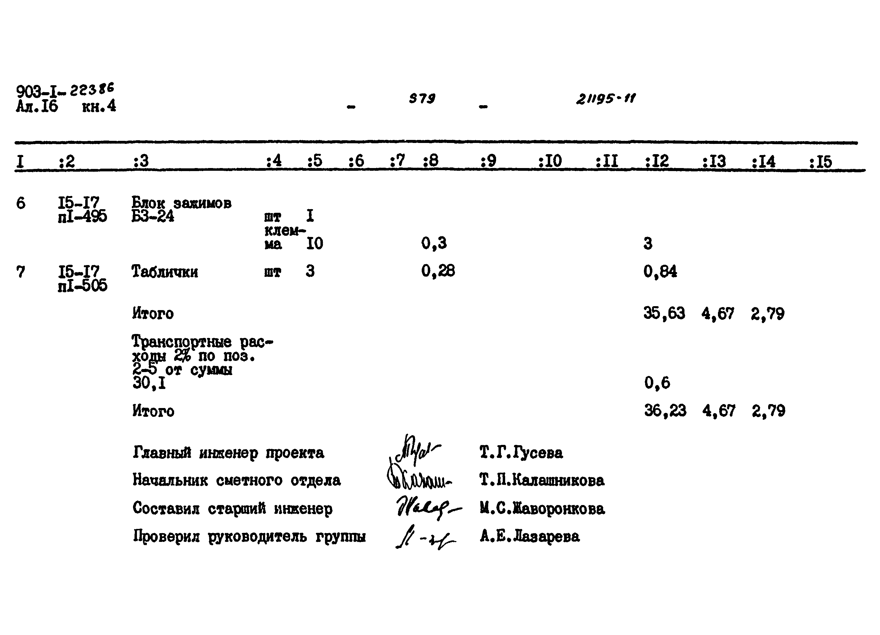 Типовой проект 903-1-223.86