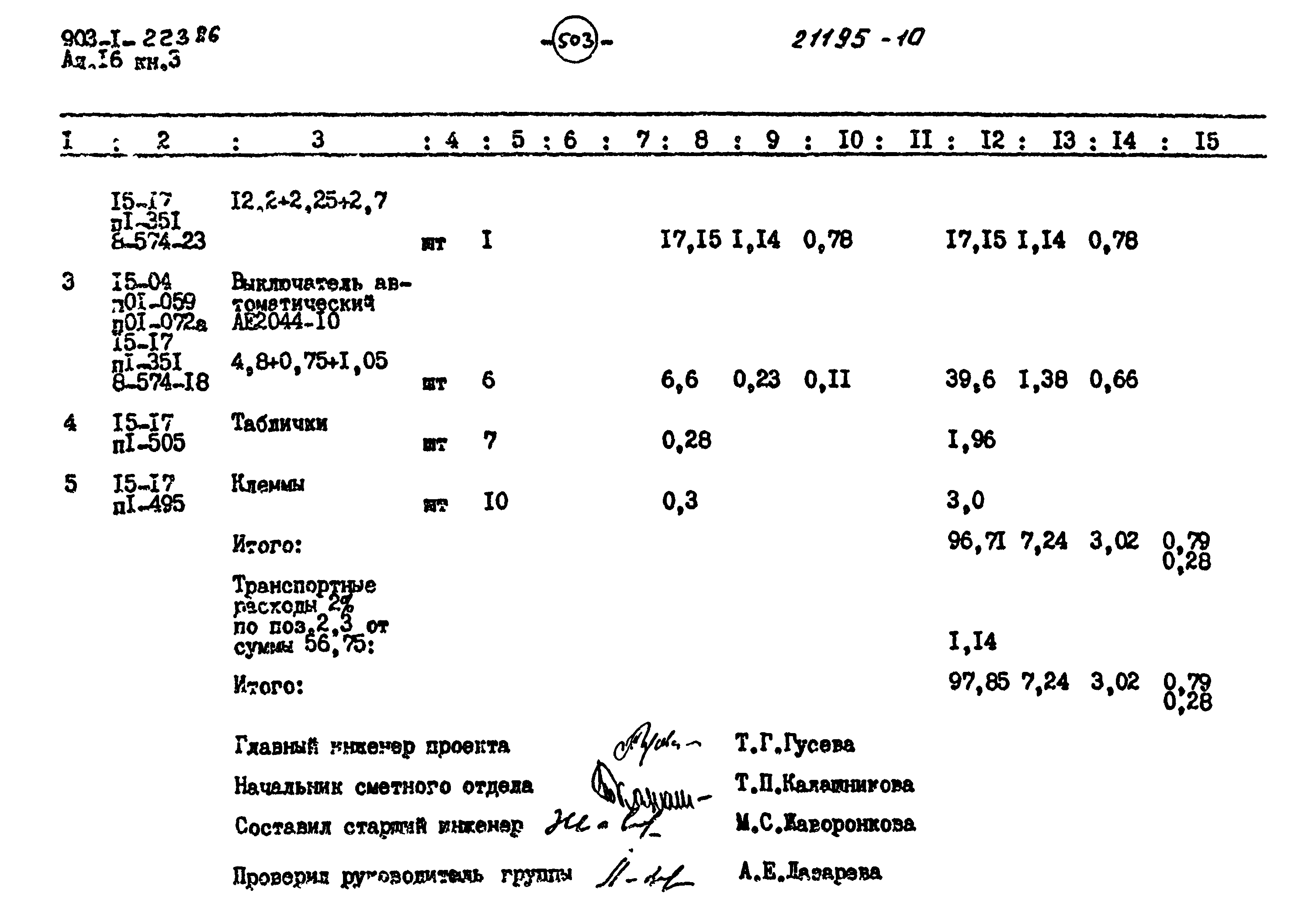 Типовой проект 903-1-223.86