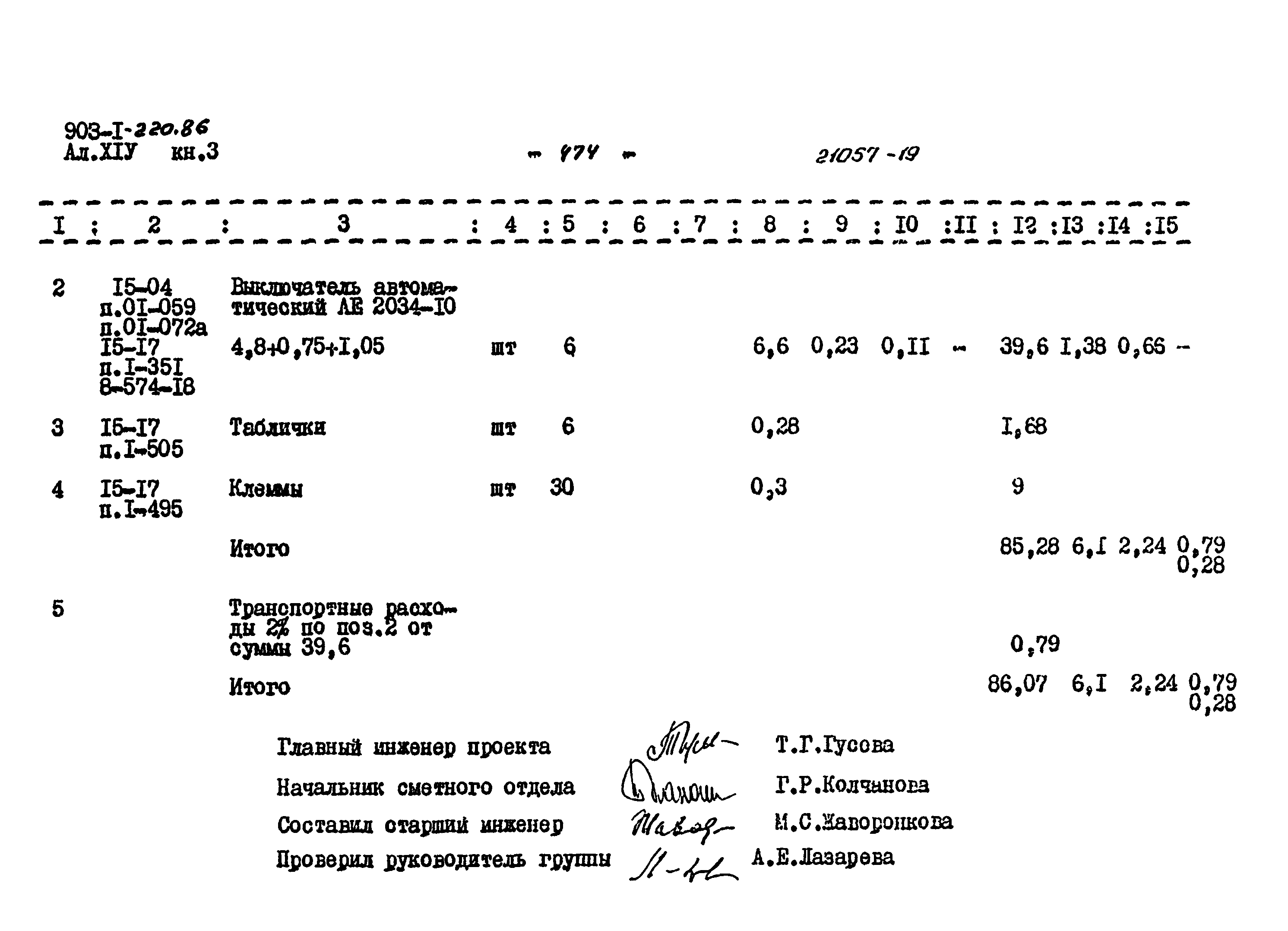 Типовой проект 903-1-220.86