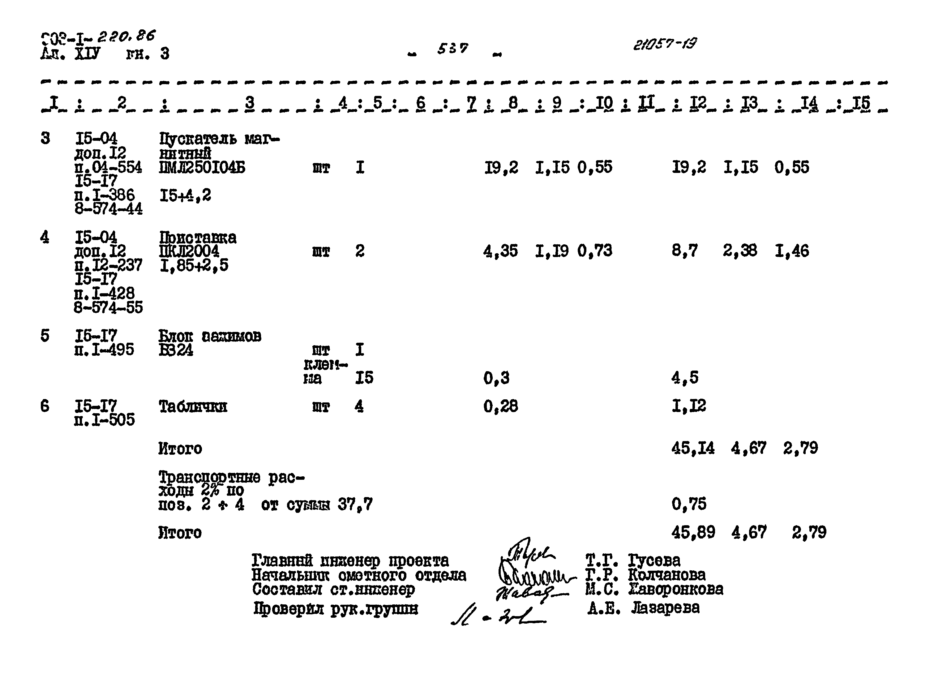 Типовой проект 903-1-220.86